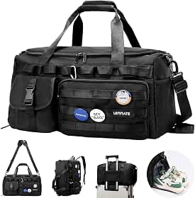 Bolsa Viagem Academia Impermeável Masculina Feminina 4 em 1, Mochila Gym Bag Grande com Compartimento para Sapatos e Itens Molhados, Ideal para Treino, Fitness e Uso Diário