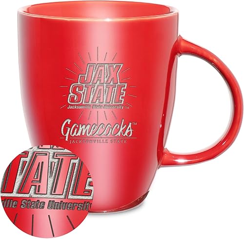 Vista 97 de Rico Industries NCAA - Taza de cerámica con grabado láser, 18 onzas, café y té