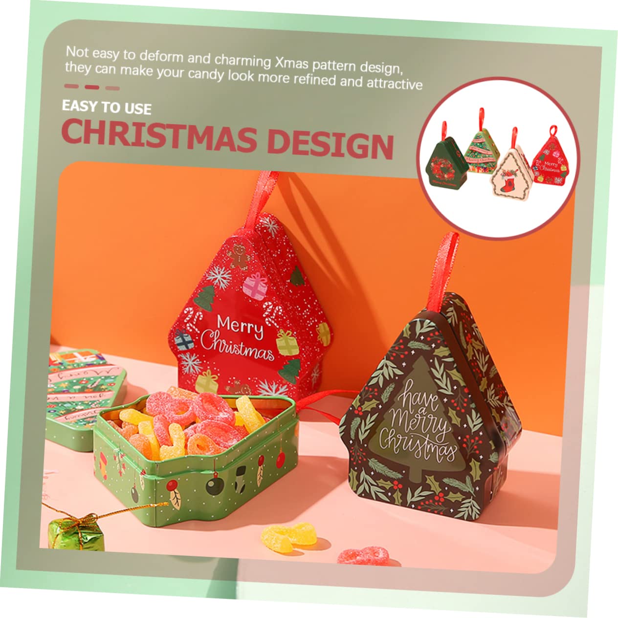 COLLBATH 20pezzi Scatole Natalizie Per Biscotti e Dolci Decorazioni Festive Per Regali Natale e Trattamenti Design e Versatile Per e Piccole