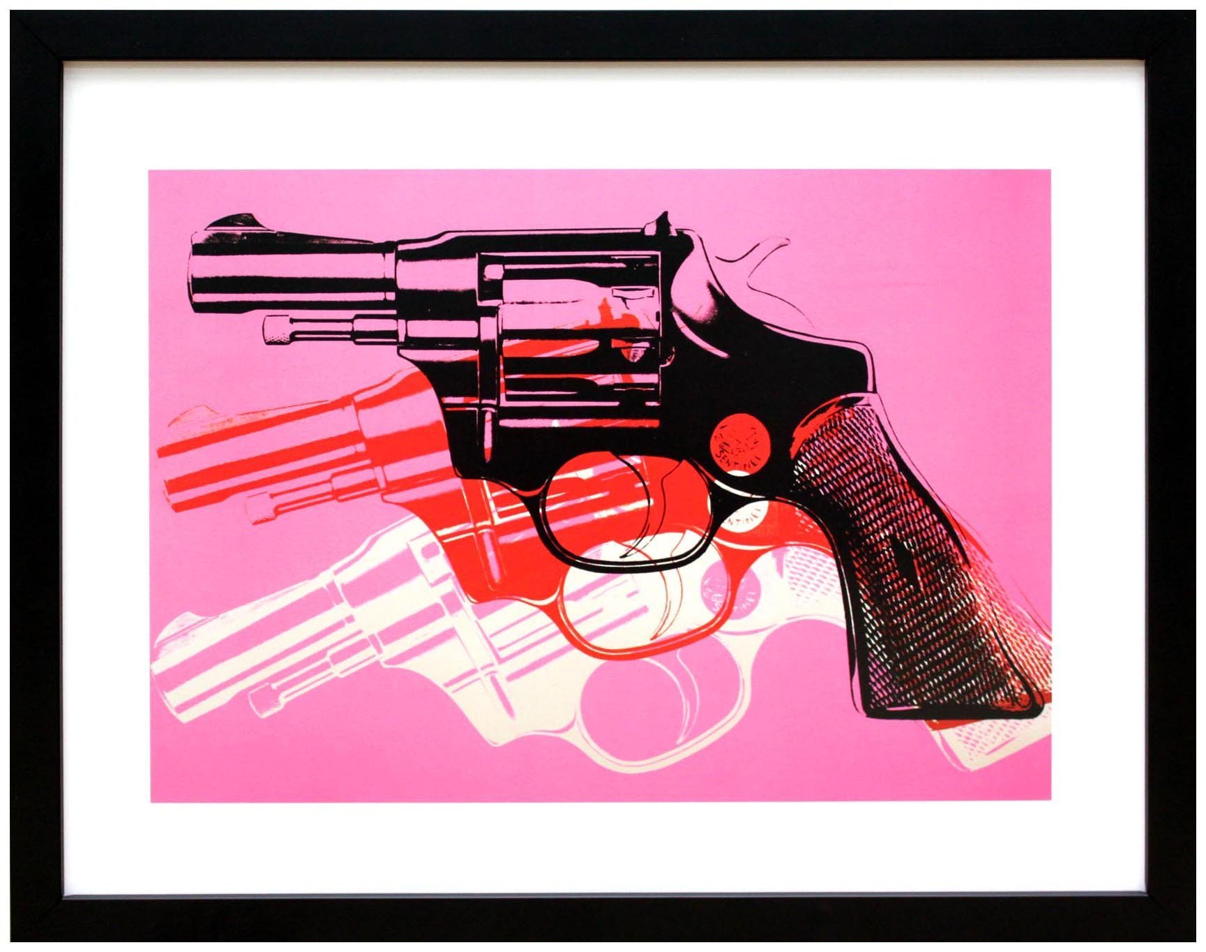 Amazon.co.jp: アンディ ウォーホル「ガン(ピンク)Gun,c 1981-82」展示 