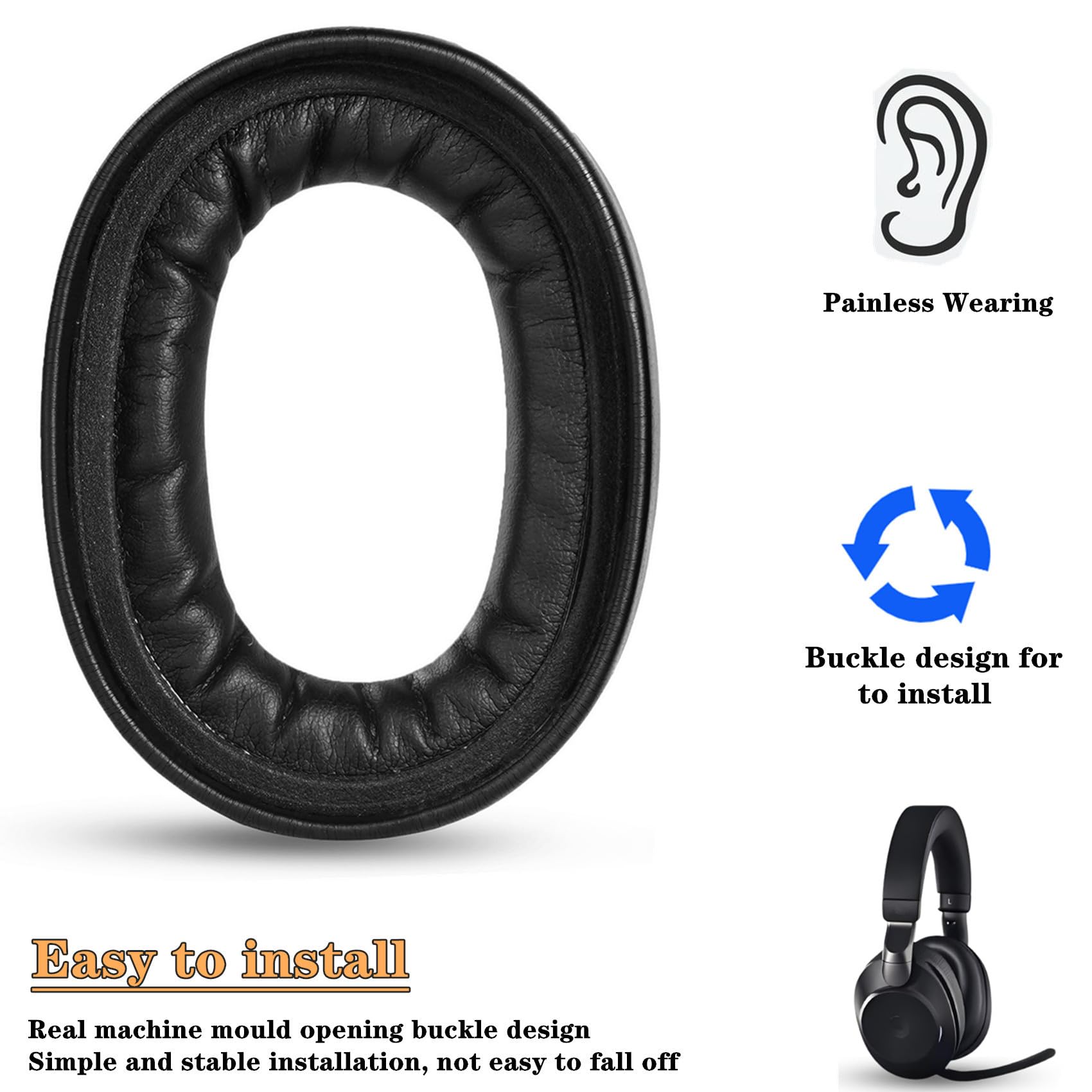 Amazon.com: YunYiYi Replacement Earpads Cover Cushions Compatible