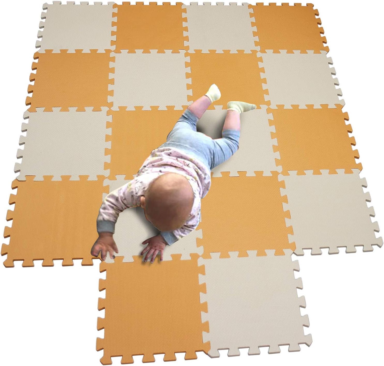 MQIAOHAM® Children Puzzle mat Play mat Squares Play mat