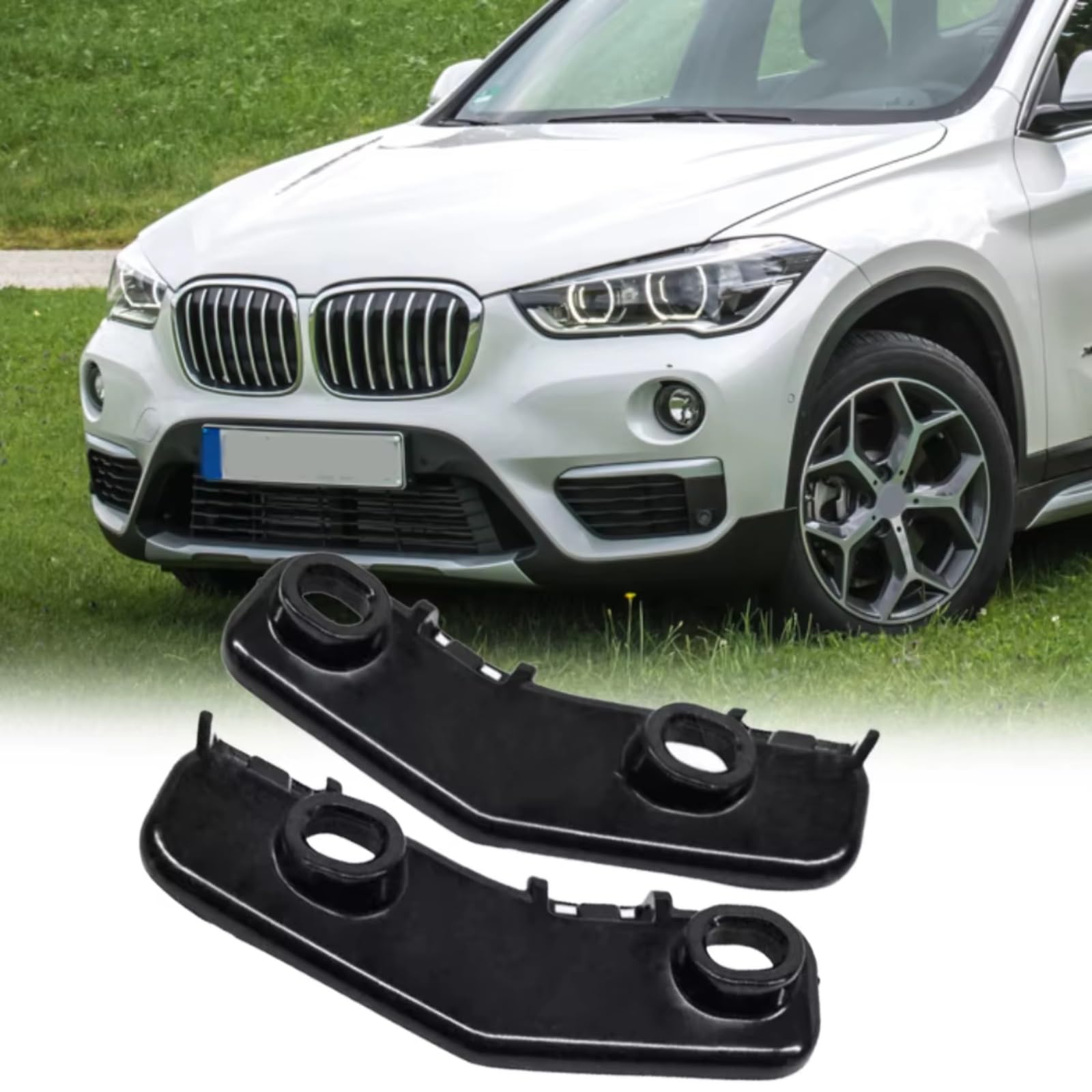 Support Pare-chocs Compatible Avec BMW Pour X1 F48 2016 2017 2018 2019 2020 51117354769 Support Barre De Couverture Pare-chocs Avant Gauche Droite Pour Support Guide