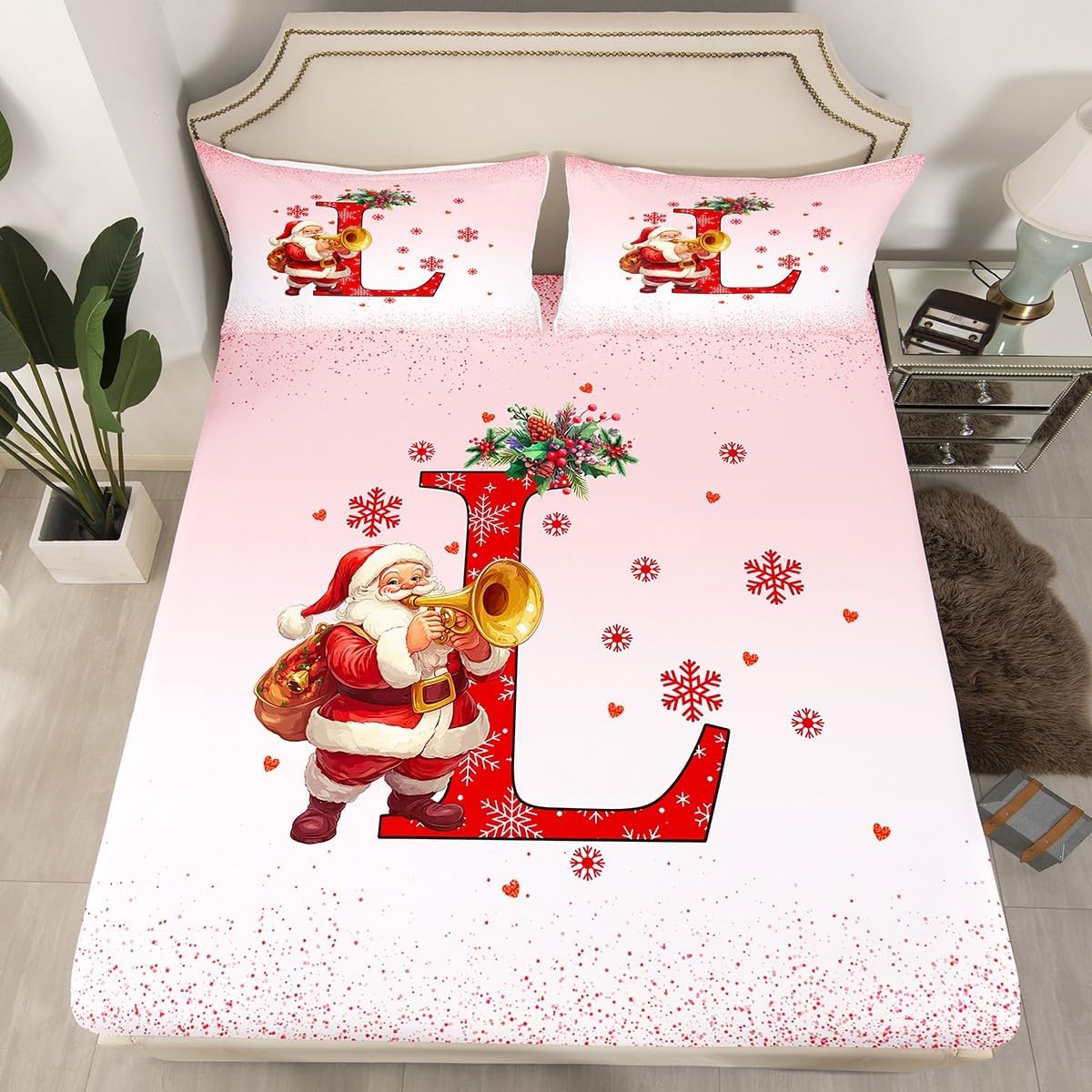 Red Panda Bed Sheet Set Animal Theme Bedding Set Wildlife Style Fitted Sheet for Boys Girls Children Teens Bedroom Decor Watercolor Bed Cover White Queen Size with 2 Pillow Case