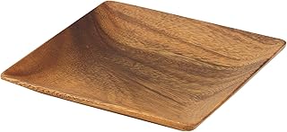 Pacific Merchants K0051 Acaciaware 7-Inch Acacia Wood Square Plate