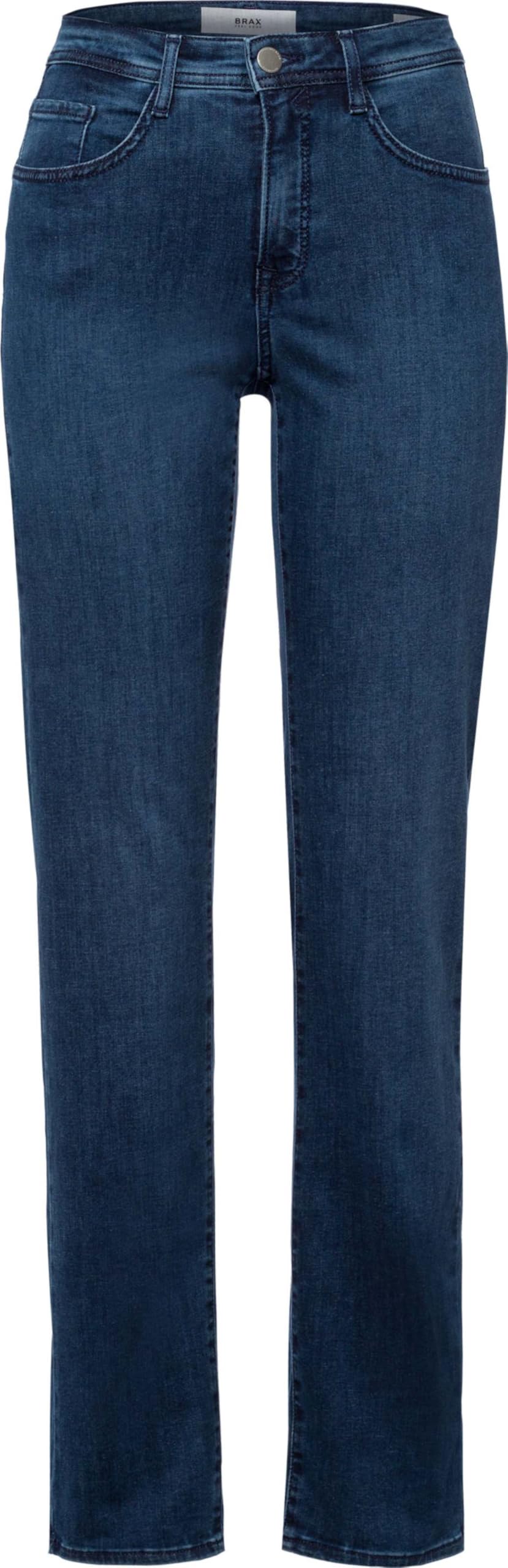 BRAX 5-Pocket-Jeans Style CAROLA – Damen Langgrößen, Blau, Größe 40L (80)