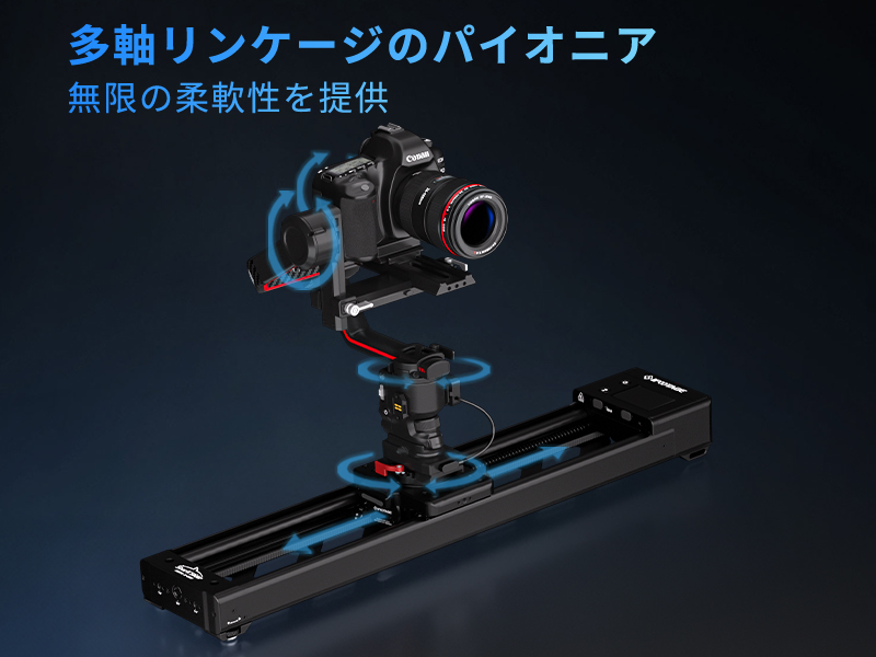 IFOOTAGE Slider Nano II 660 カメラスライダー、433mmカメラ用多軸電動スライダー、AIトラッキング、APP/IPSコントロールスライダー ド Amazon.co.jp: IFOOTAGE Shark Slider Nano II 660 カメラスライダー