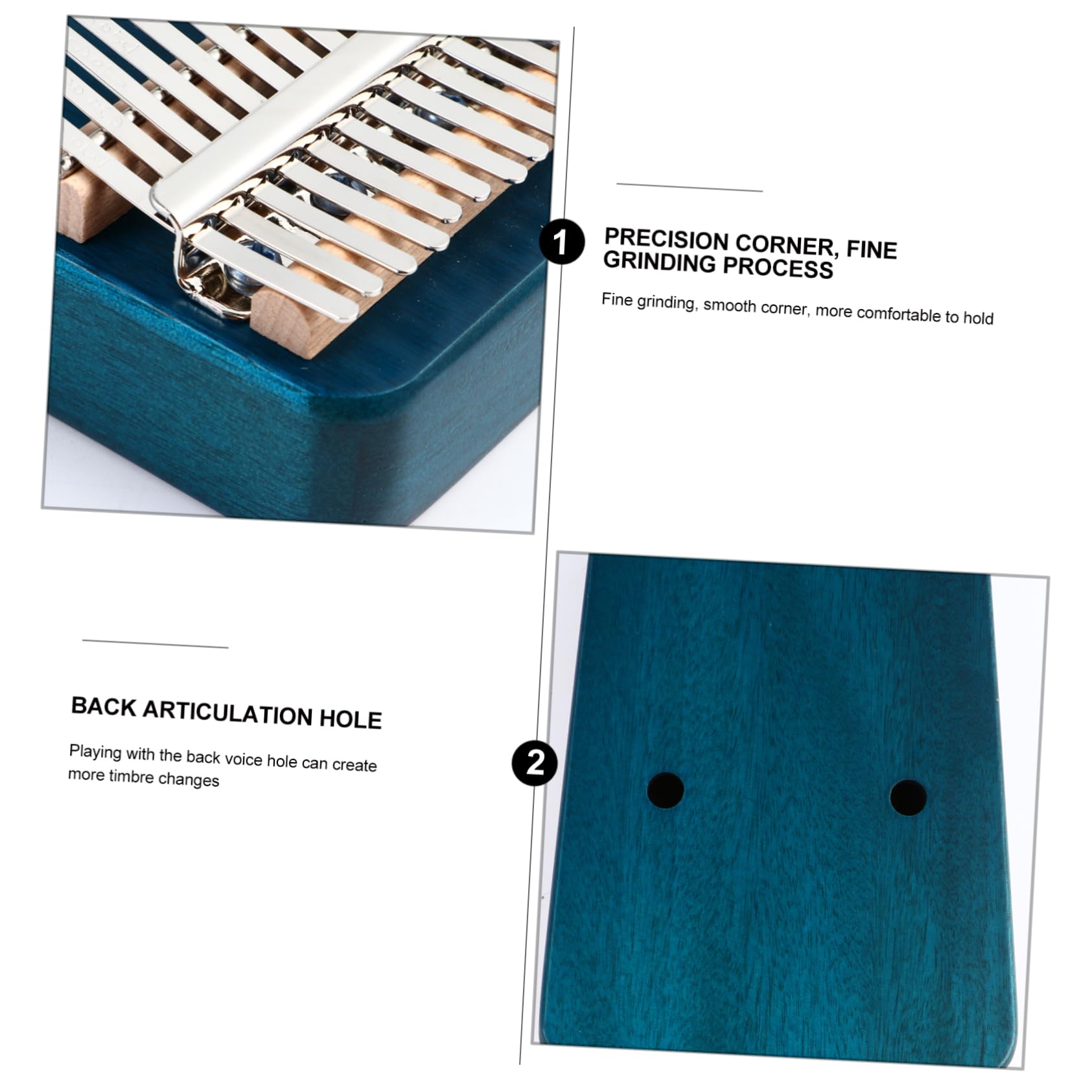 SUPVOX Educational Musical Instrument 17 Note Thumb Piano Kalimba Piano Finger for Boys and Girls Adults Portable Creative Instrument