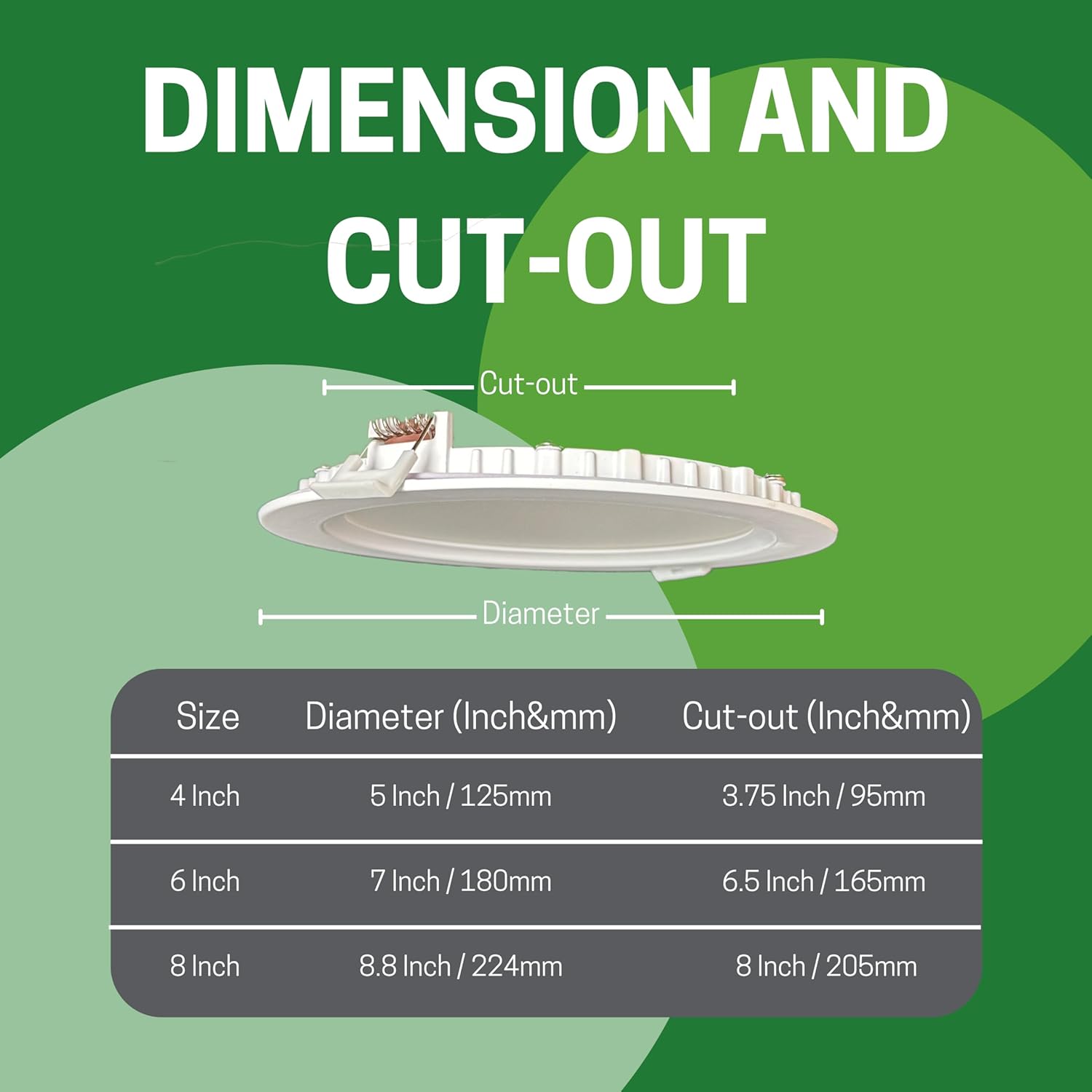 E2 Lighting 6 Inch Recessed LED Light, 6 Inch Retrofit LED Recessed Light, 16W Dimmable Slim LED Downlight, 3CCT Tunable 3000K/4000K/5000K Fixture