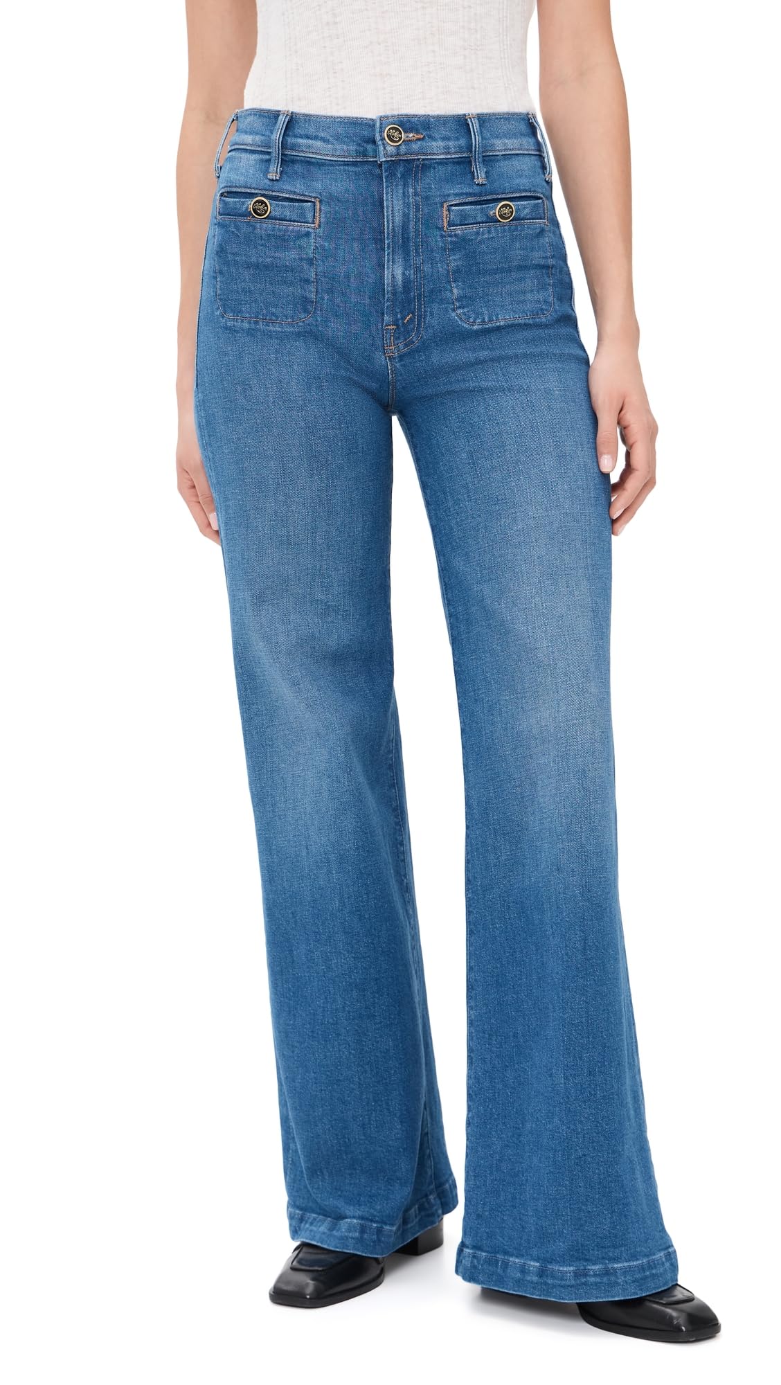 Mother Women's Stashed Hustler Roller Sneak Jeans