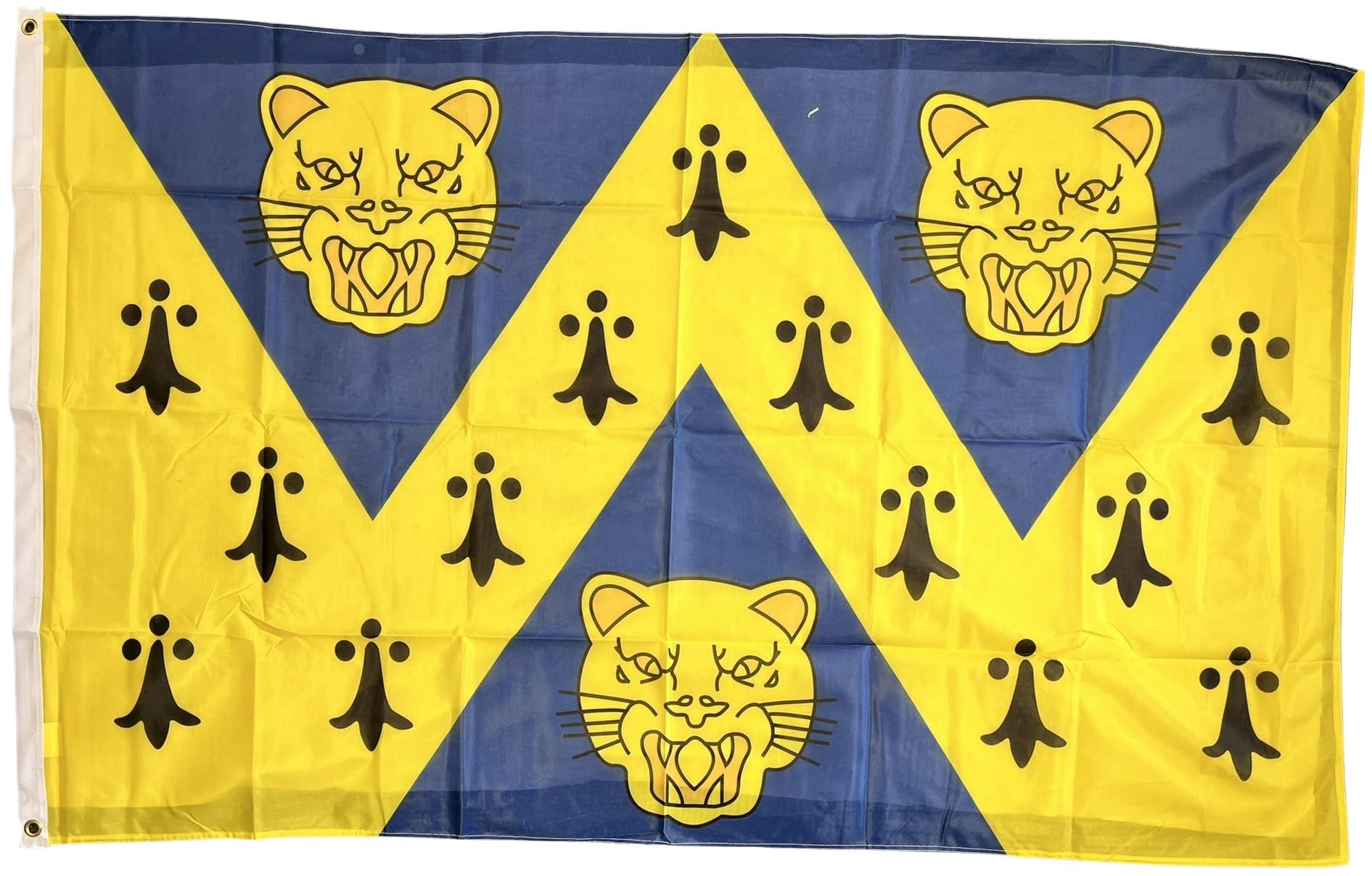 NWFlags Shropshire Flag 5ft x 3ft | Outdoor Heavy 110d Knitted Polyester | 5x3 Shropshire English County Heavy Duty Strong Flag for Garden Flagpole with 2 metal eyelets