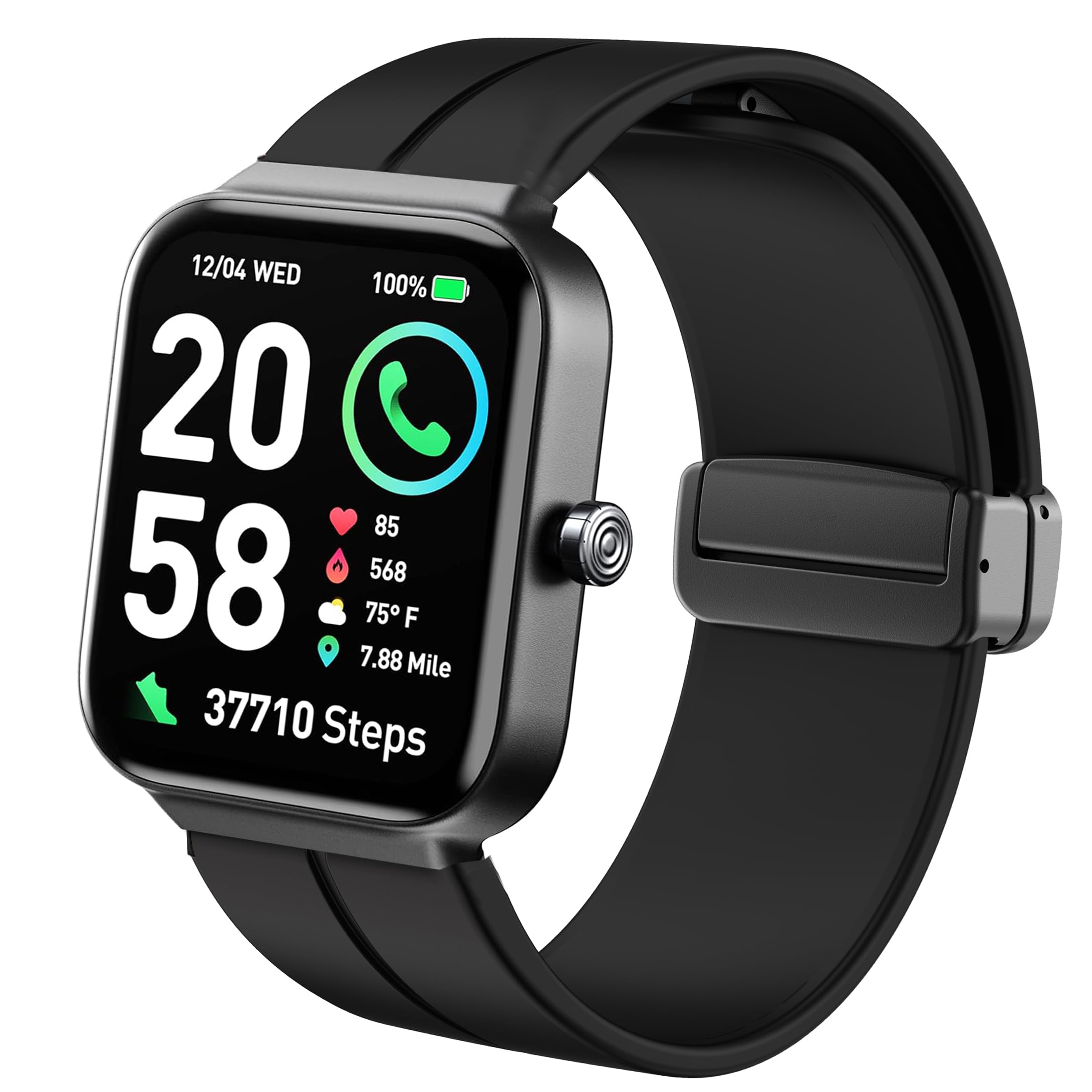 Amazon.co.jp: IDW15スマートウォッチバンド、19mmシリコン磁気