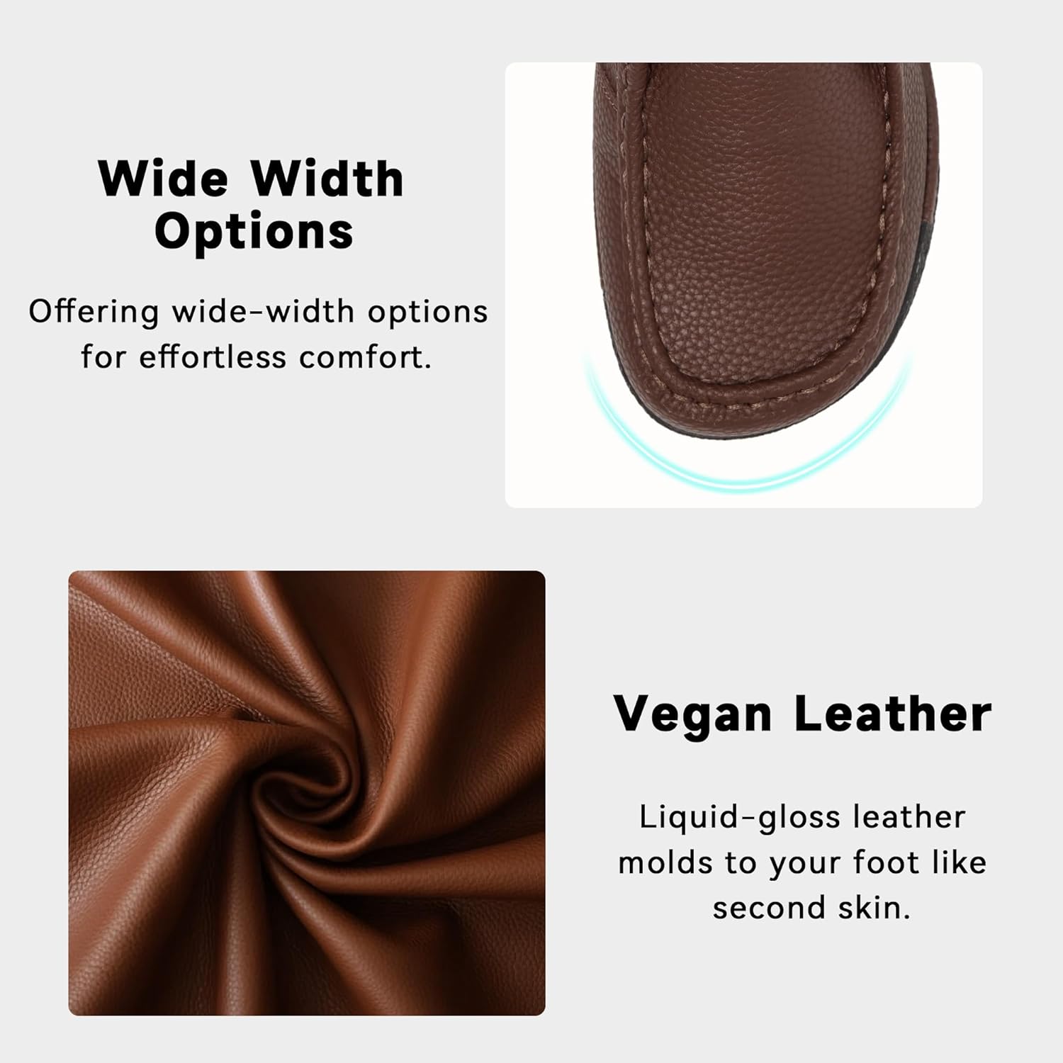 Women's Platform Slip-on Loafers Casual Lace-up Comfortable Daily Leather Oxford Shoes - Image 3