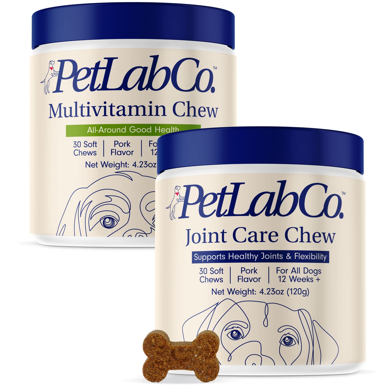Amazon PetLab Co. Mobility Wellness Bundle Soft Chew Joint Supplement For Dogs To Support Dog Hip Joint Care Mobility 30 Count Plus
