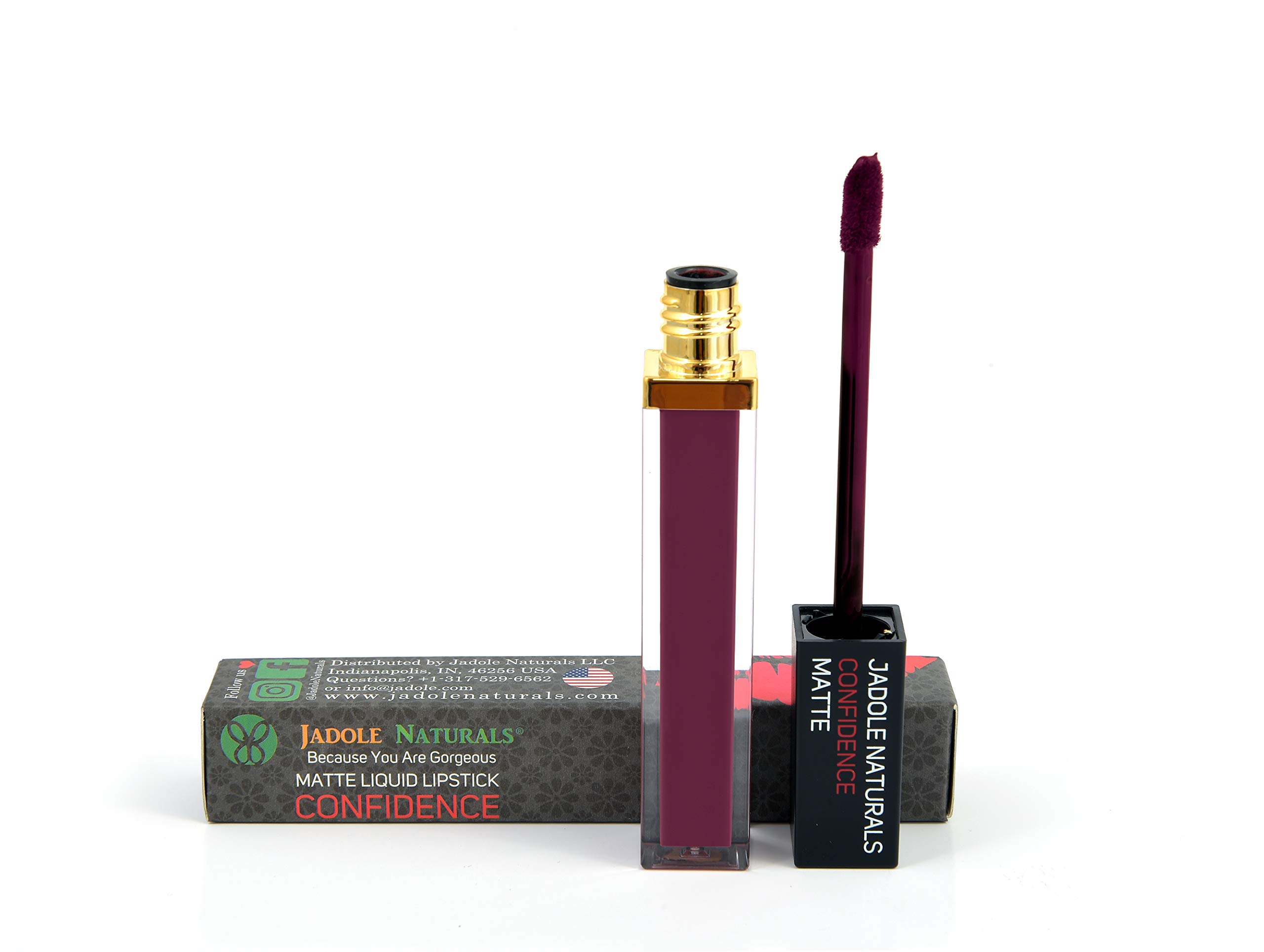 Jadole Naturals Confidence Natural & Organic Matte Ink Liquid Lipstick Long-Lasting (Jadoleish)