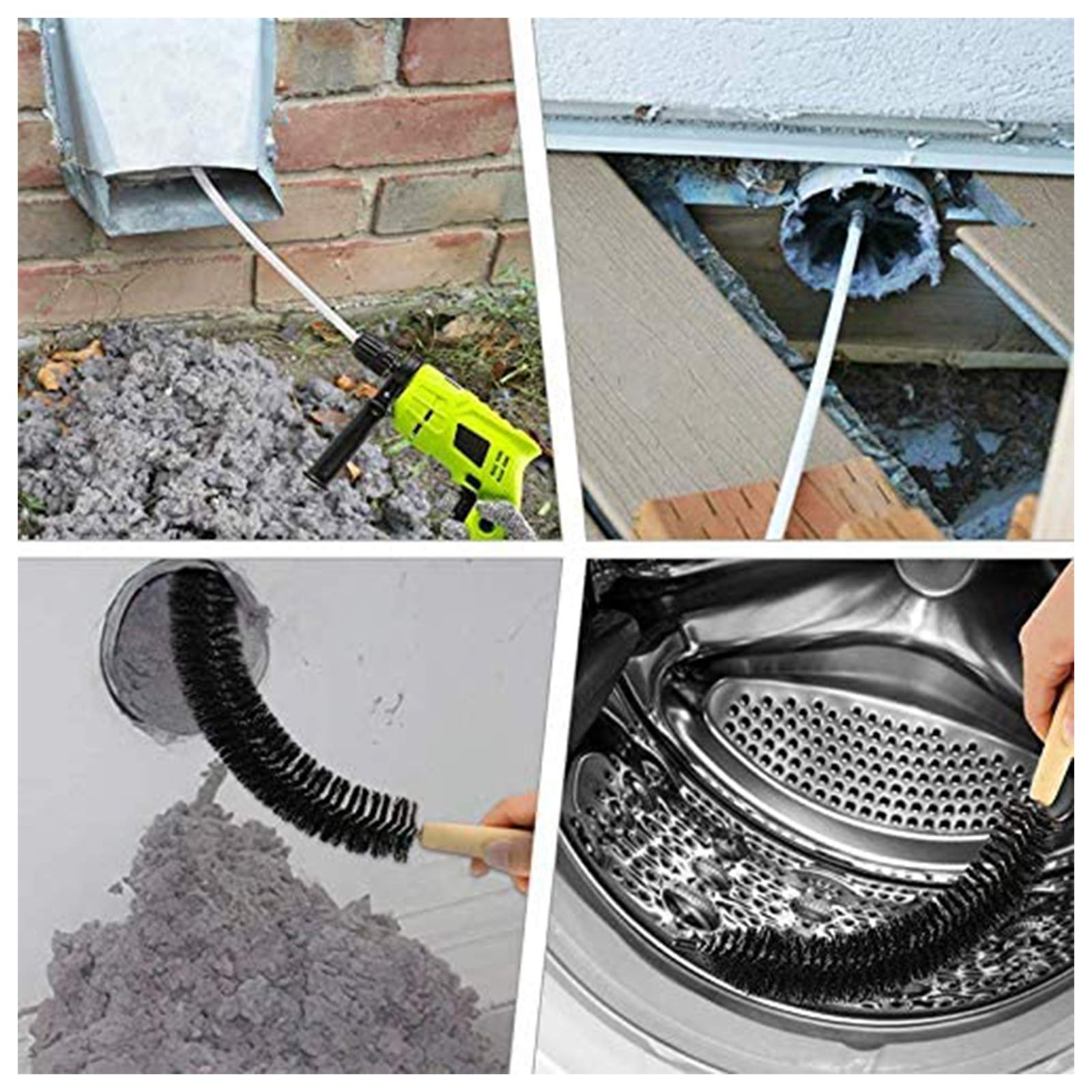 Deshollinador Cepillo Kit Deshollinador Flexibles 18 Varillas Deshollinador De Chimeneas Deshollinador De Chimeneas Leña Limpia Chimeneas