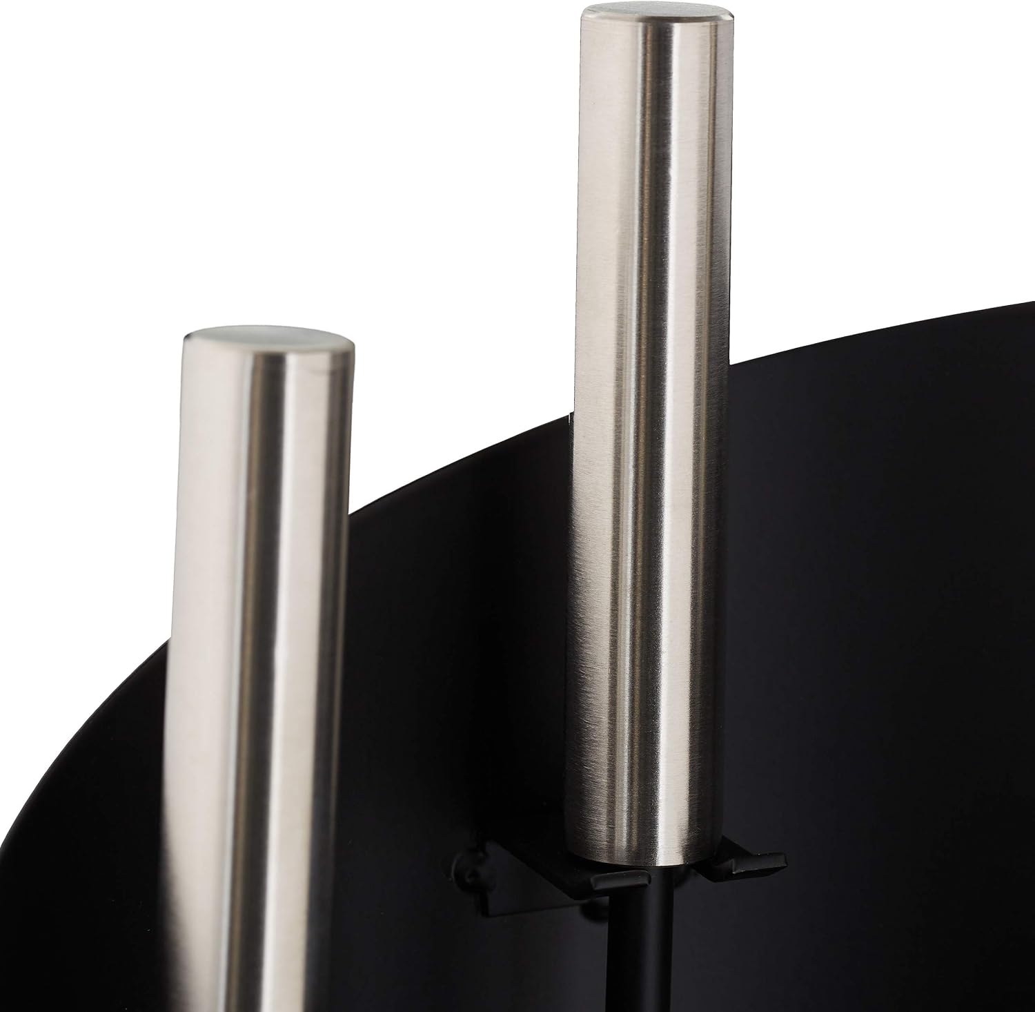 Relaxdays Modern Fireplace Set, 4-Piece Fireplace Set with Poker, Ash Shovel, Fireplace Brush & Stand, Black