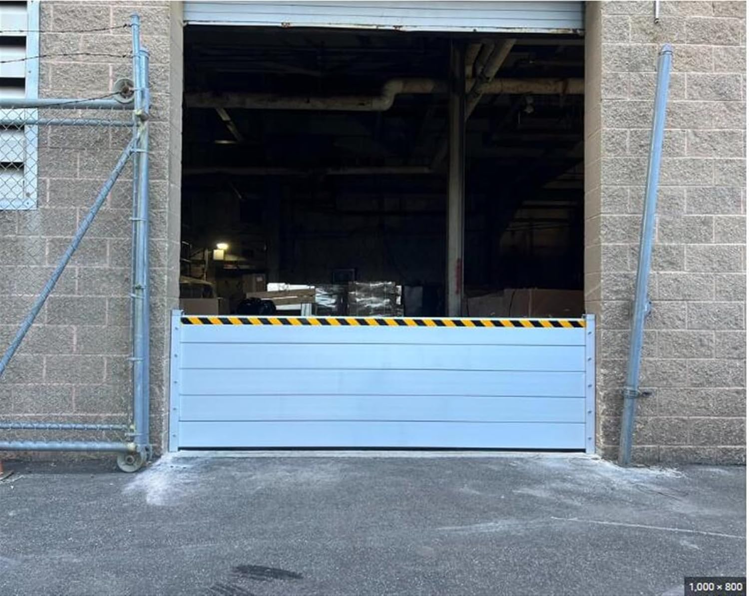 Tall 39 Inch Flood Protection Barriers for Garage Door/ Warehouse/ Basement Gate, 3 4 5 6 8 10 FT Wide Flood Control Aluminum Baffle & Heavy Duty Water Stoppers Temporary Guard(1x1.4m(3.3x4.6ft))