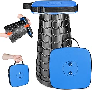 [SCIVEI] 折りたたみ椅子 アウトドアチェア コンパクト 角型 超軽量１秒開閉 耐荷重220 KG 高さ調整可能