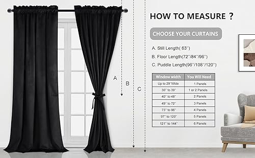 Miniatura 315 de Cortinas de terciopelo JIUZHEN, cortinas opacas suaves de terciopelo retro para dormitorio, cortinas elegantes con reducción de ruido y Rosa