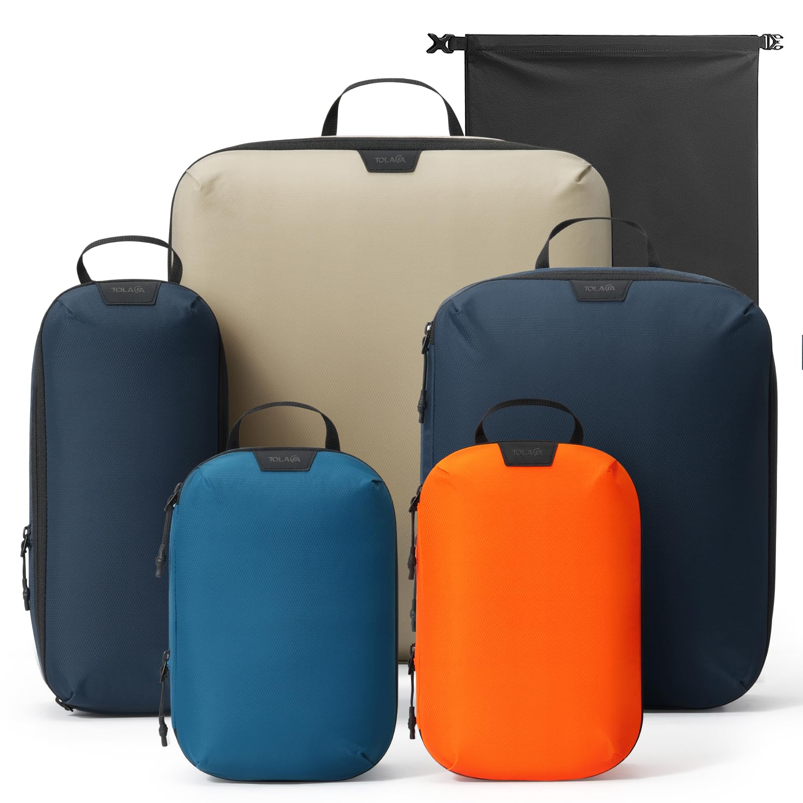 Travel Packing Cubes Set Compression Organizers for 20" Luggage