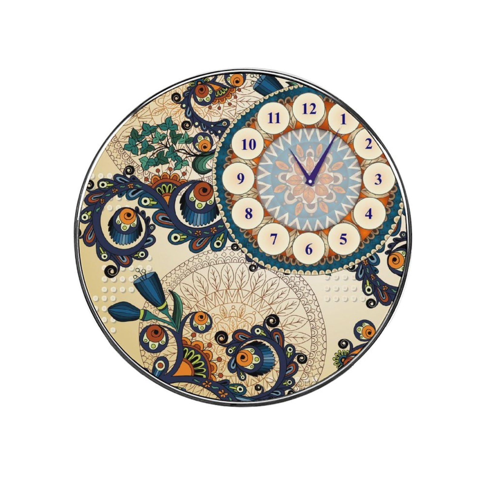 Retro Clock Alloy Fridge Magnet For Office Cabinet Refrigerator Whiteboard Photo