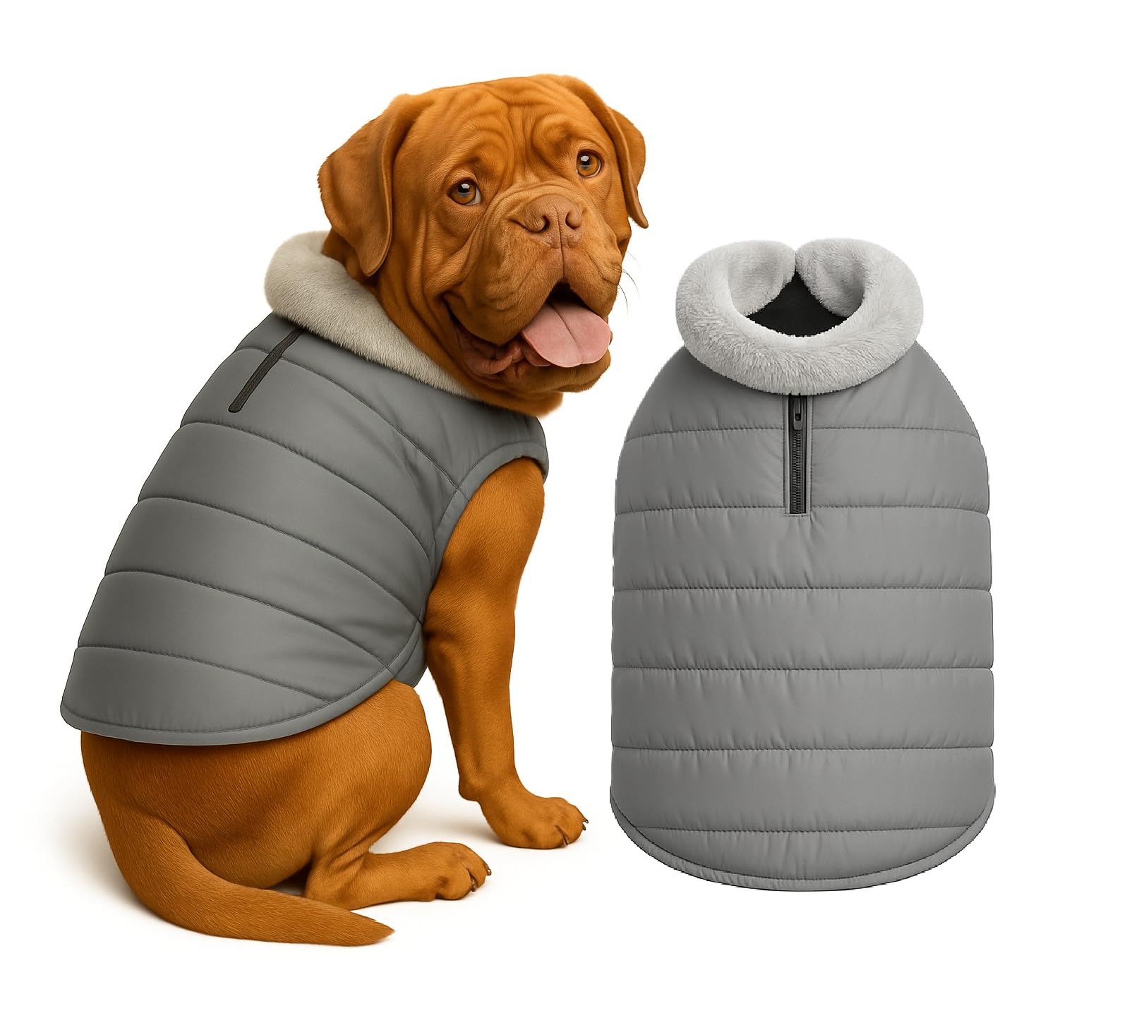 The Pets Company Dog Winter Coat Jacket, Clothes, Windproof, Waterproof, Light Weight, Washable, Ultra Warm Thick Fleece