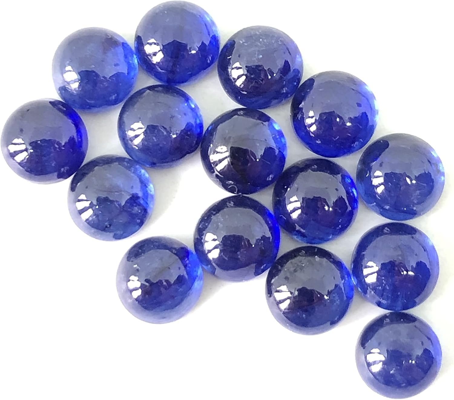 Miniatura 5 de TGSC Cabujón redondo de zafiro azul piedra preciosa suelta tamaño de 0118in 0157in 0197in 0236in 0276in 0315in 0354in 0394in 0433in y 0472in Piedra