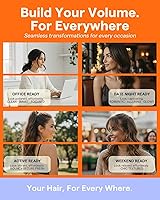 Vista 9 de Full Shine - Extensiones de cabello humano real con clips, 20 pulgadas, rubio oscuro con reflejos rubio platinado, cabello Remy lacio y largo, 2.11