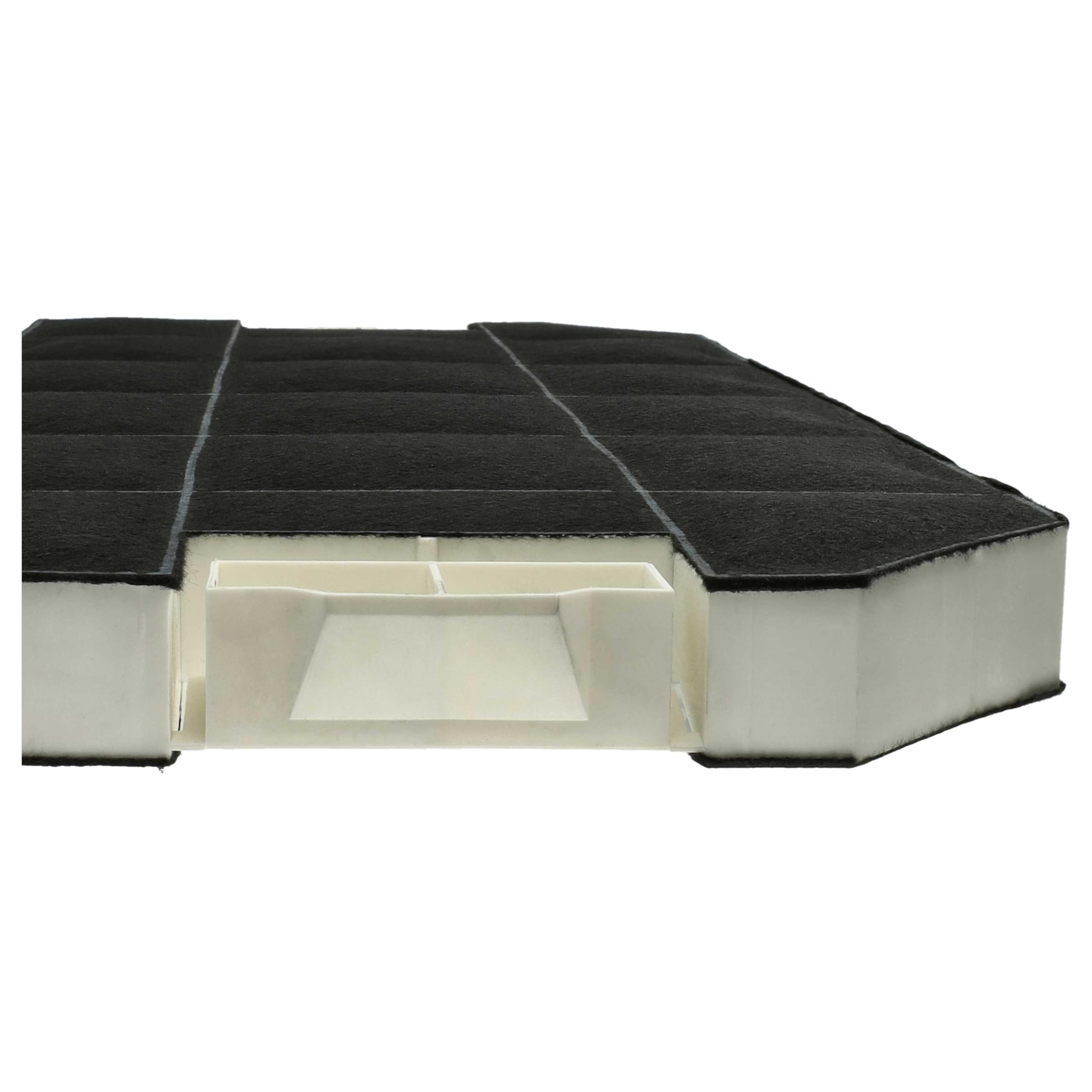 vhbw 4x filtro a carboni attivi sostituisce Bosch DHZ3300 per cappe aspiranti - 49,6 x 23 x 3 cm