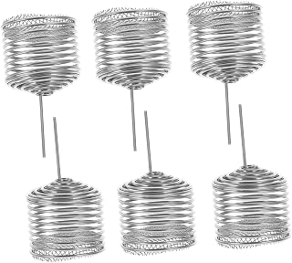 VICASKY Stainless Steel Bonsai Fertilizer Baskets 6pcs Planting Container Lid for Orchids and Mini Plants Automatic Release Fertilizer Holder