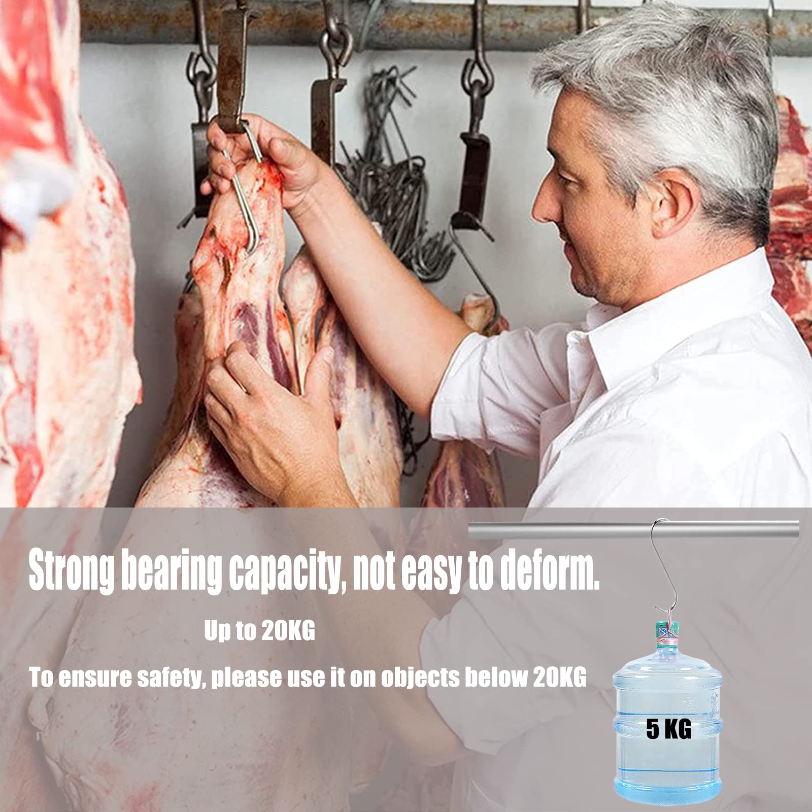 Assortimento Di Deliziosi Ganci Per La Macellazione Del Bestiame - Foto 9