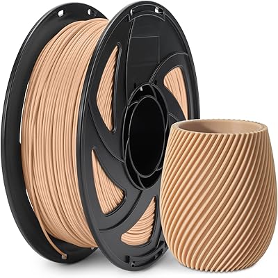 21 – JAREES Petg Filament 1.75 tan, Light Brown Matte Petg 3D Printing Filament 1.75mm Matt Surface Dimensional Accuracy +/- 0.02 mm, Strong 1Kg …