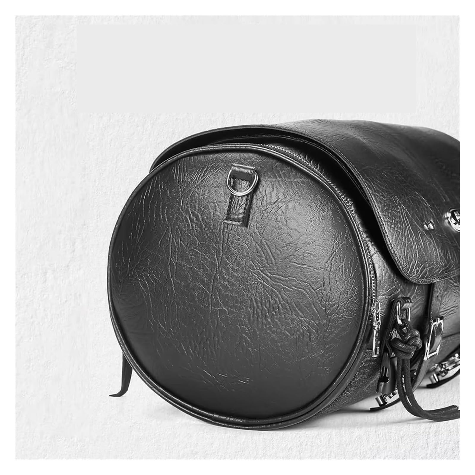 Moto Paraurti Borsa per Sportster per Softail per Dyna per V-Star per Shadow Coda Moto Sella Posteriore in Pelle Borsa da Espandibile 18-22L