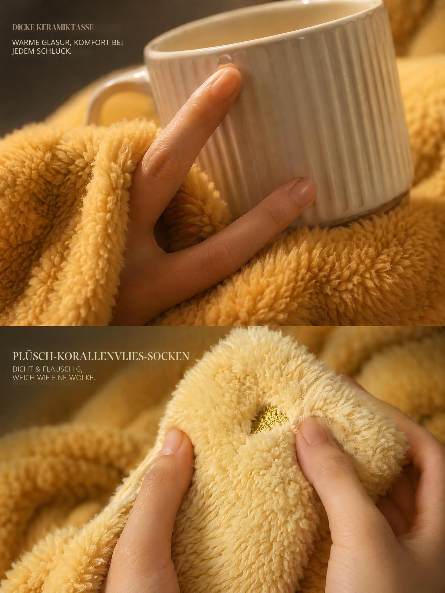 10-Teiliges Sonnenblumen Geschenkset für Frauen | 100x150cm Fleece-Decke, Sichere Keramiktasse, Gegen Zerbrechliche Kerzen, Geburtstagsgeschenk