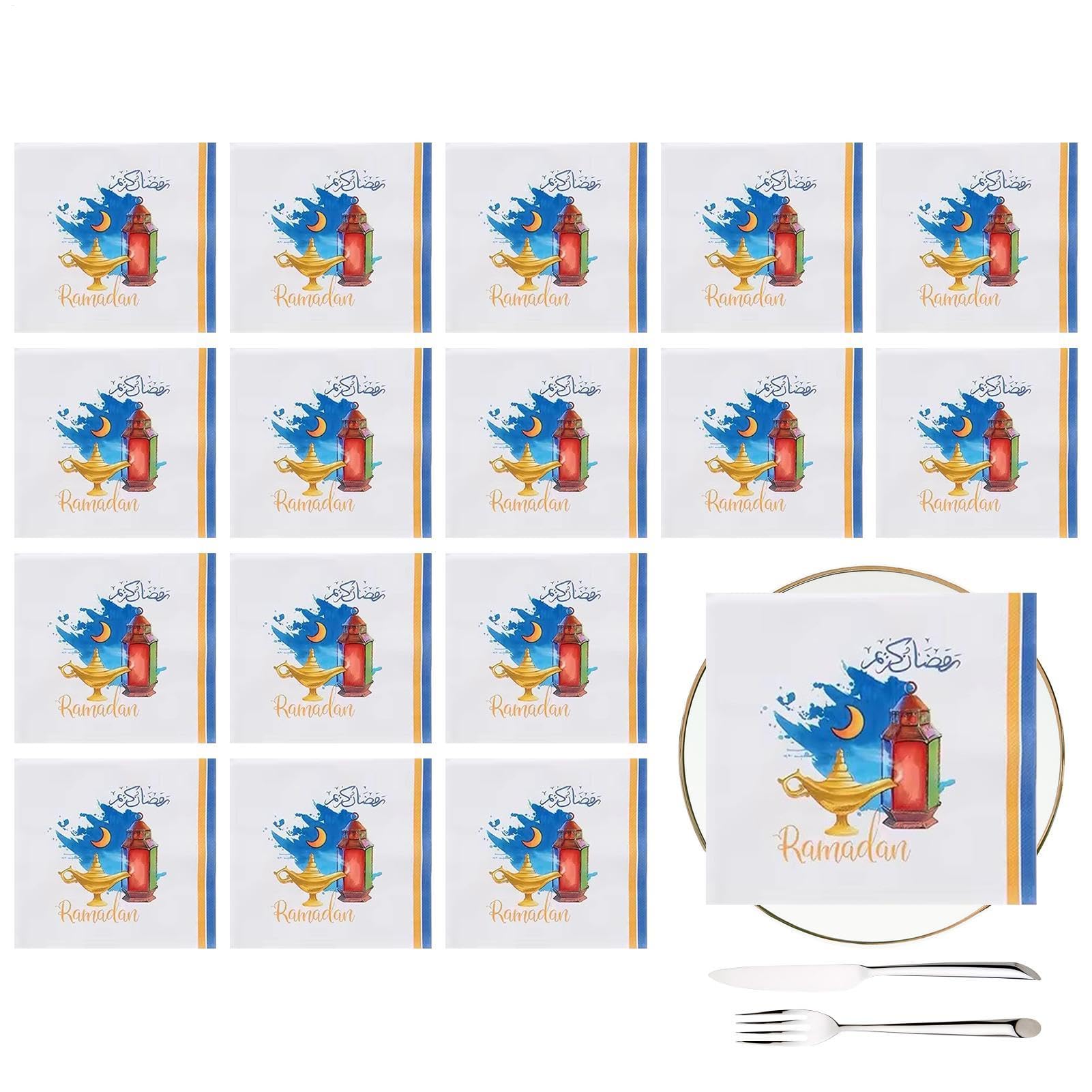 NOPKIN PARPARE, TACCHINI DELLA CENA Asciugamani per ospiti quadrati | Servilletas di carta assorbenti a 20 conteggi, forniture per feste, decorazioni per tavolino familiari