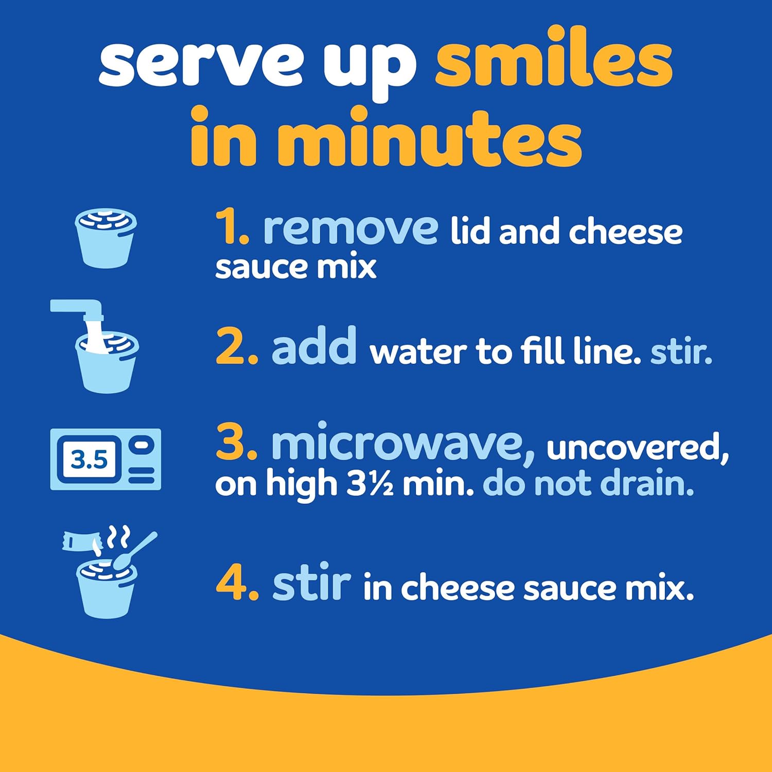 Kraft Mac and Cheese, 4 Cups, for Easy Dinner or Dinner Sides, Original Flavor, No Artificial Flavors, Preservatives or Dyes, 2.05 oz