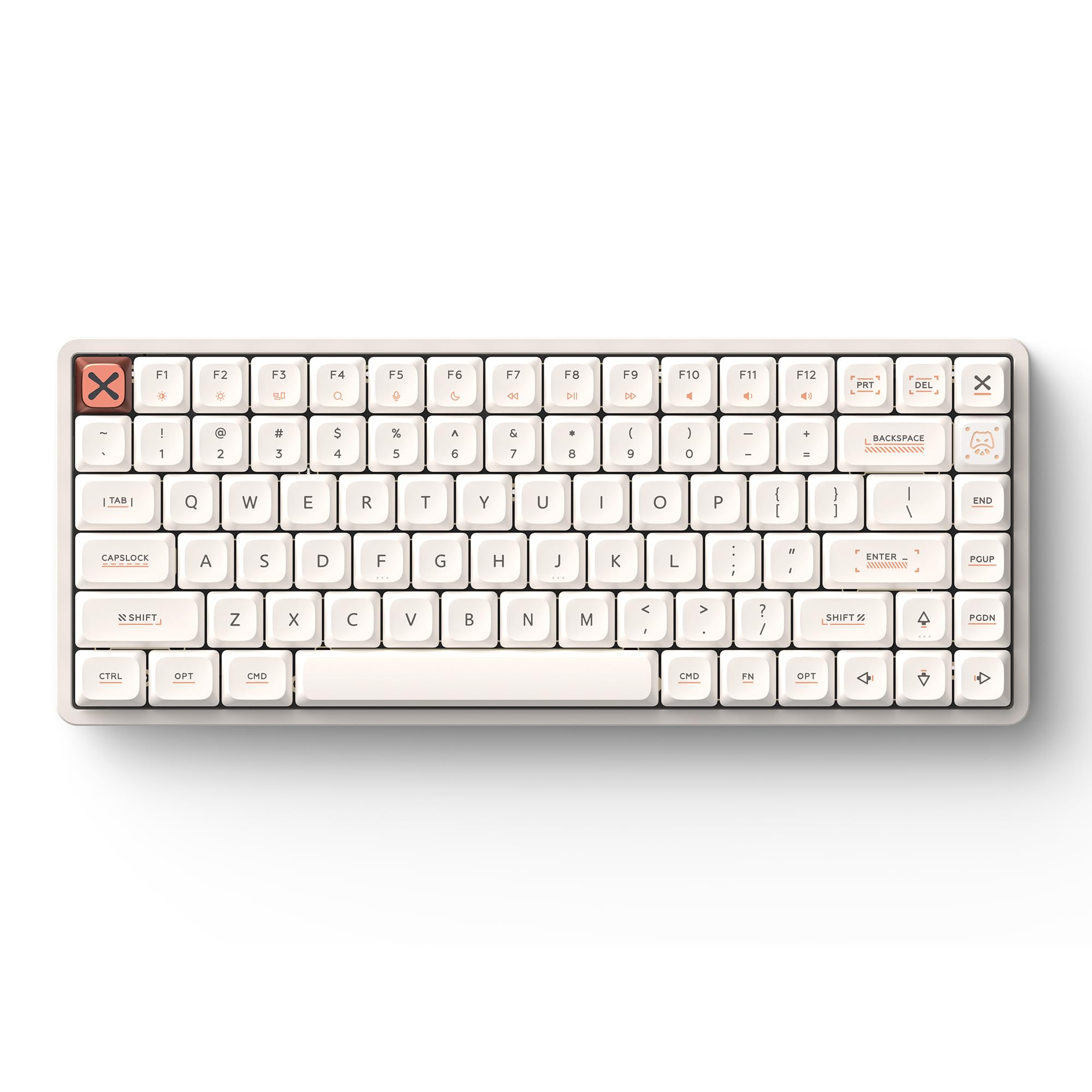 Magi75 Low Profile Wireless Mechanical Keyboard 75% Layout, Hot-Swappable Creamy Linear,…