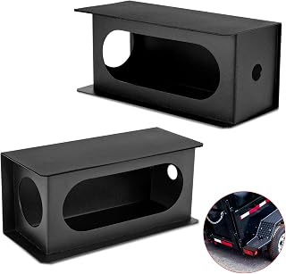 LIMICAR LED Trailer Light Kit, Trailer Tail Lights, 2PCS Steel Tail Boxes for Trailer, Heavy Duty Tail Light Box for 6 Inch Trailer Lights and 2 Inch LED Marker Lights Trailer