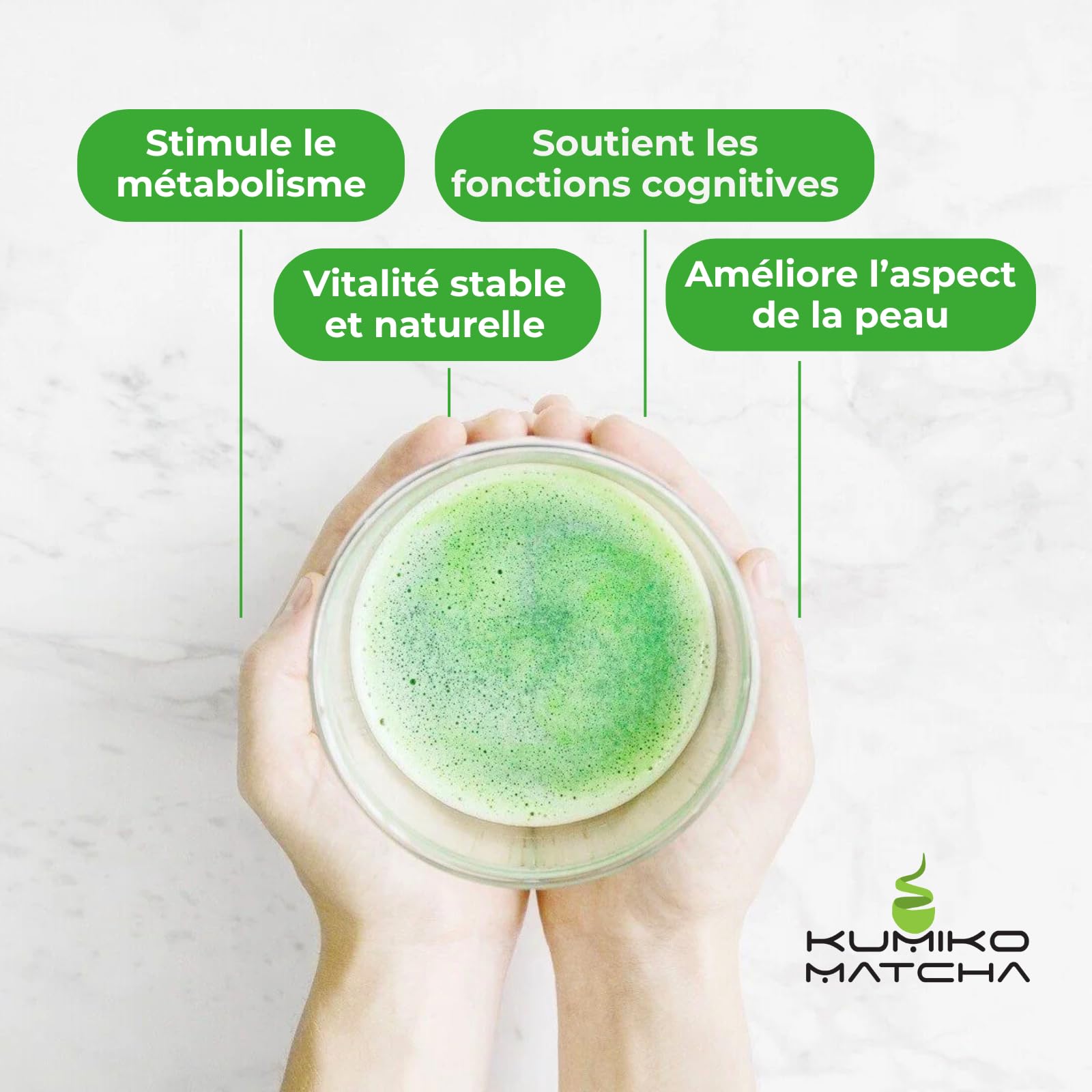 Thé Matcha Premium du Japon 30g Kumiko - Certifié Bio - Qualité de Cérémonie