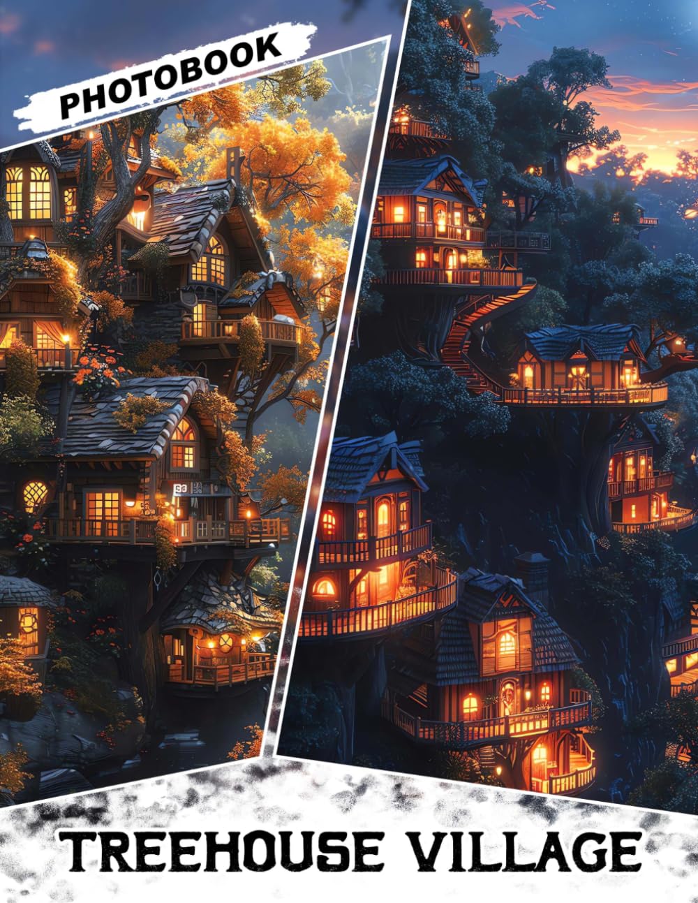 Treehouse Village Photo Book: Enchanting Gift with 40 Captivating Pictures Featuring Quaint Treetop Homes And Charming Village Life
