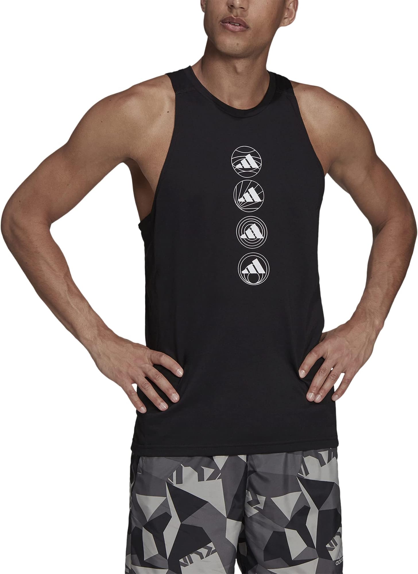 Men's Running Vest, Black