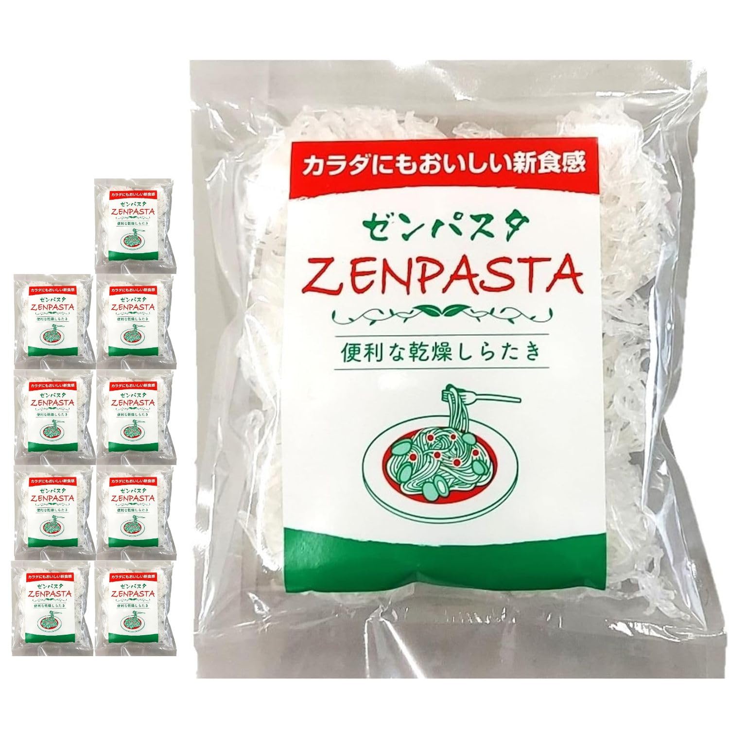 Amazon.co.jp: ゼンパスタ 乾燥こんにゃく麺パスタ (6個)×2袋