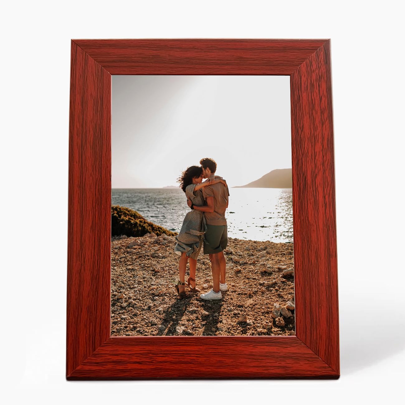 Art Street Customized Table Photo Frame With Photo Upload, Birthday, Anniversary Gift for Husband, Couple, Brother, Sister, Parrents (6x8 Inch, Brown) - Image 2 thumbnail