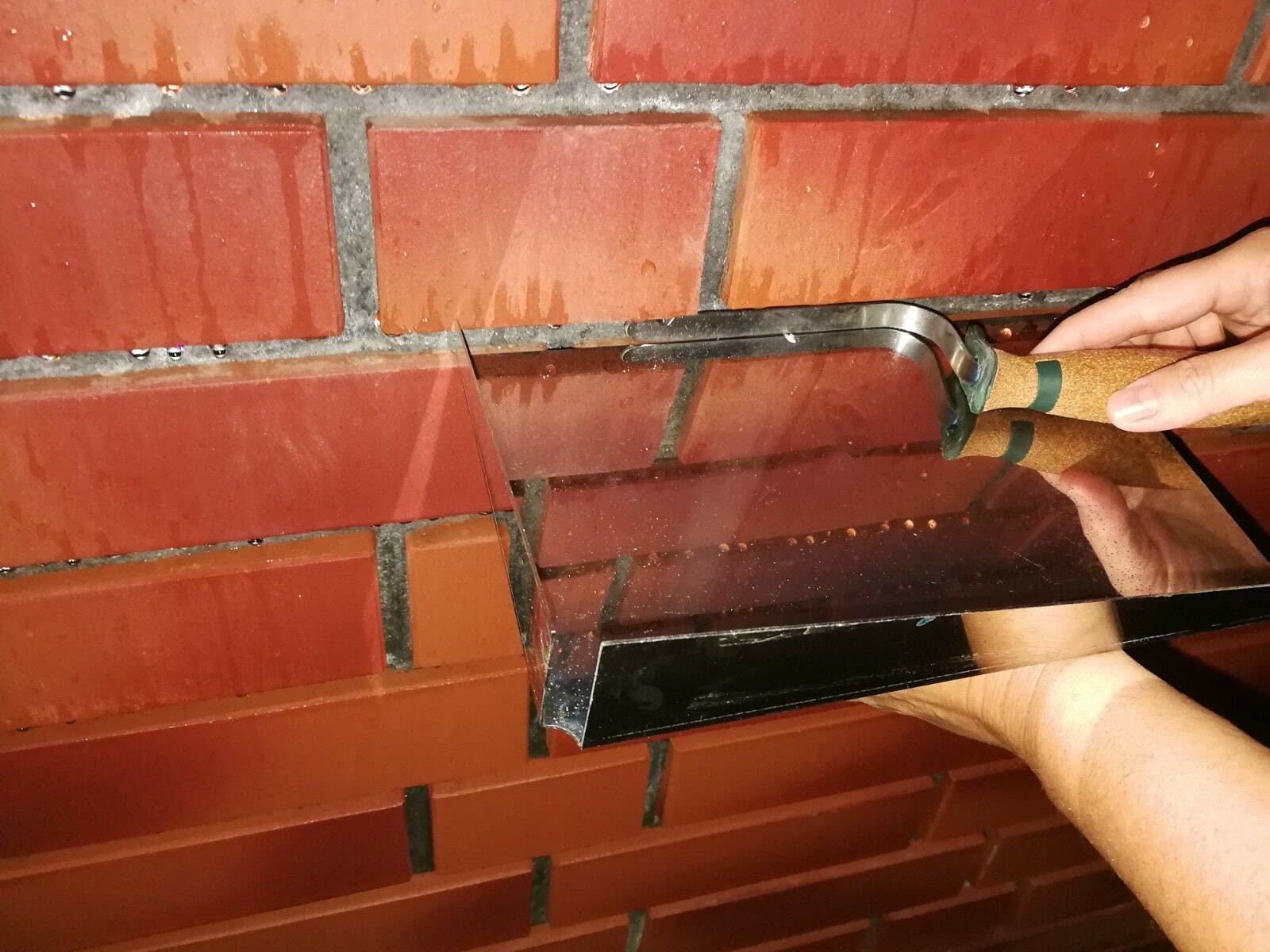 Fugblech Edelstahl, Profi Ledergriff Premium