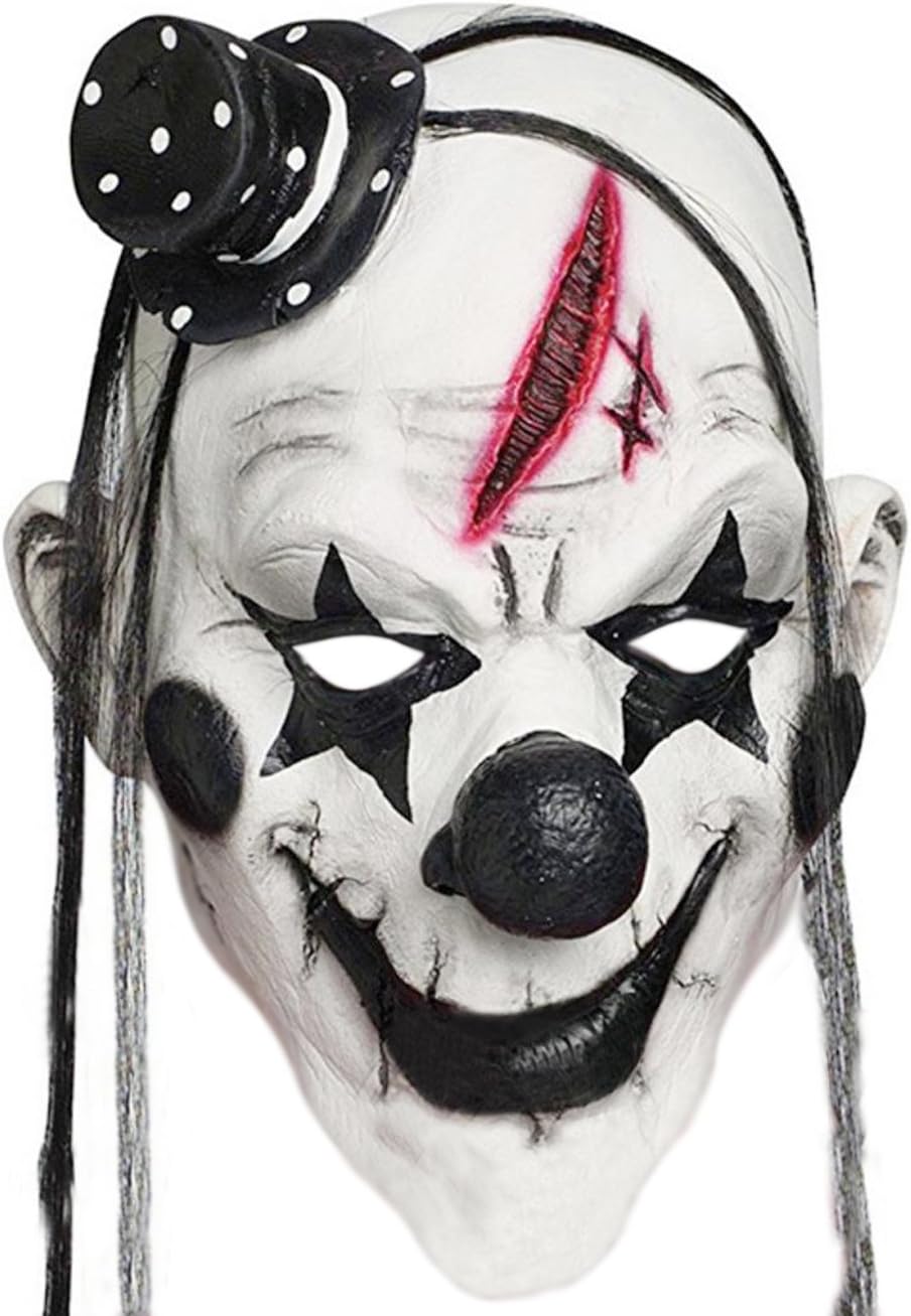 MTFS Halloween Scary Devil Smile Clown Mask (Clown Mask)