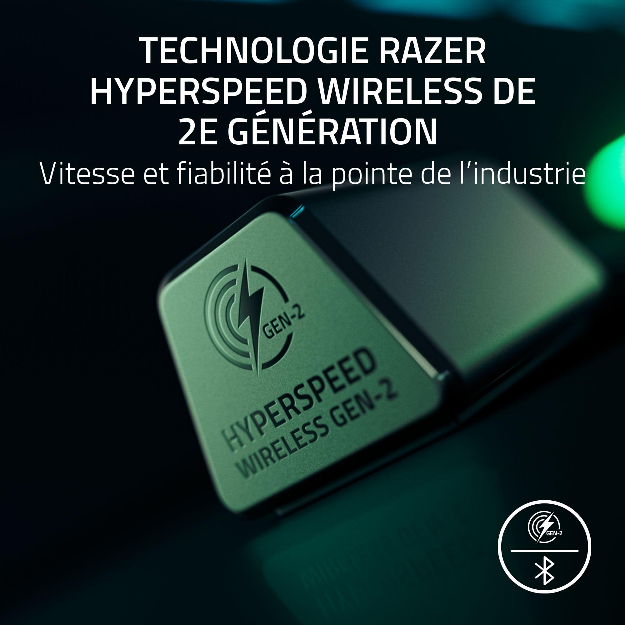Razer BlackShark V3 Pro NIKO Edition - Casque ANC sans Fil pour l’Esport - Annulation Active - Haut-parleurs 50mm - Micro HyperClear Amovible - Wireless 2,4 GHz & Bluetooth - FPS - PC/Mac | NIKO