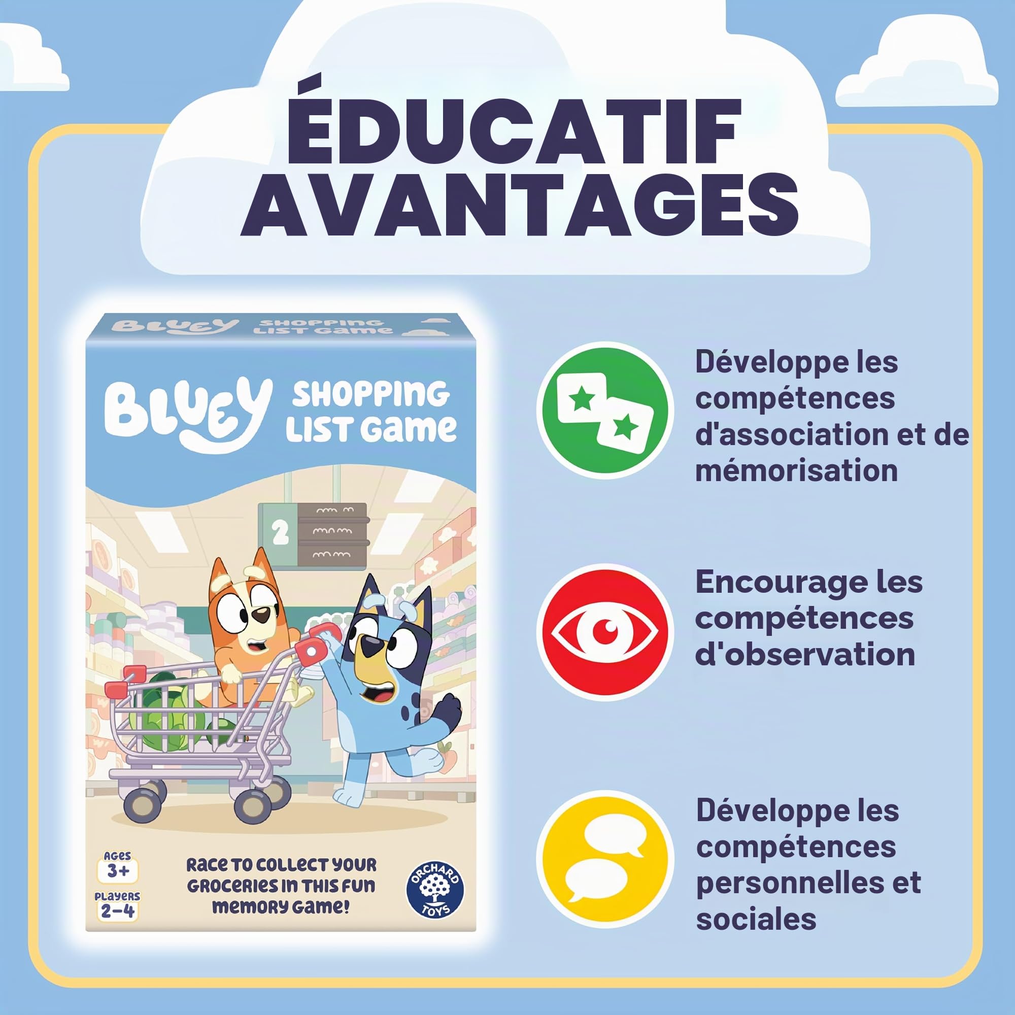 Orchard Toys Bluey Shopping List Game