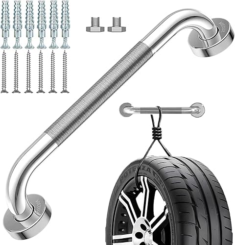 Barra de agarre mejorada para ducha, productos de equilibrio de seguridad de asistencia de ancianos de 16 pulgadas para baño, inodoro, mango de