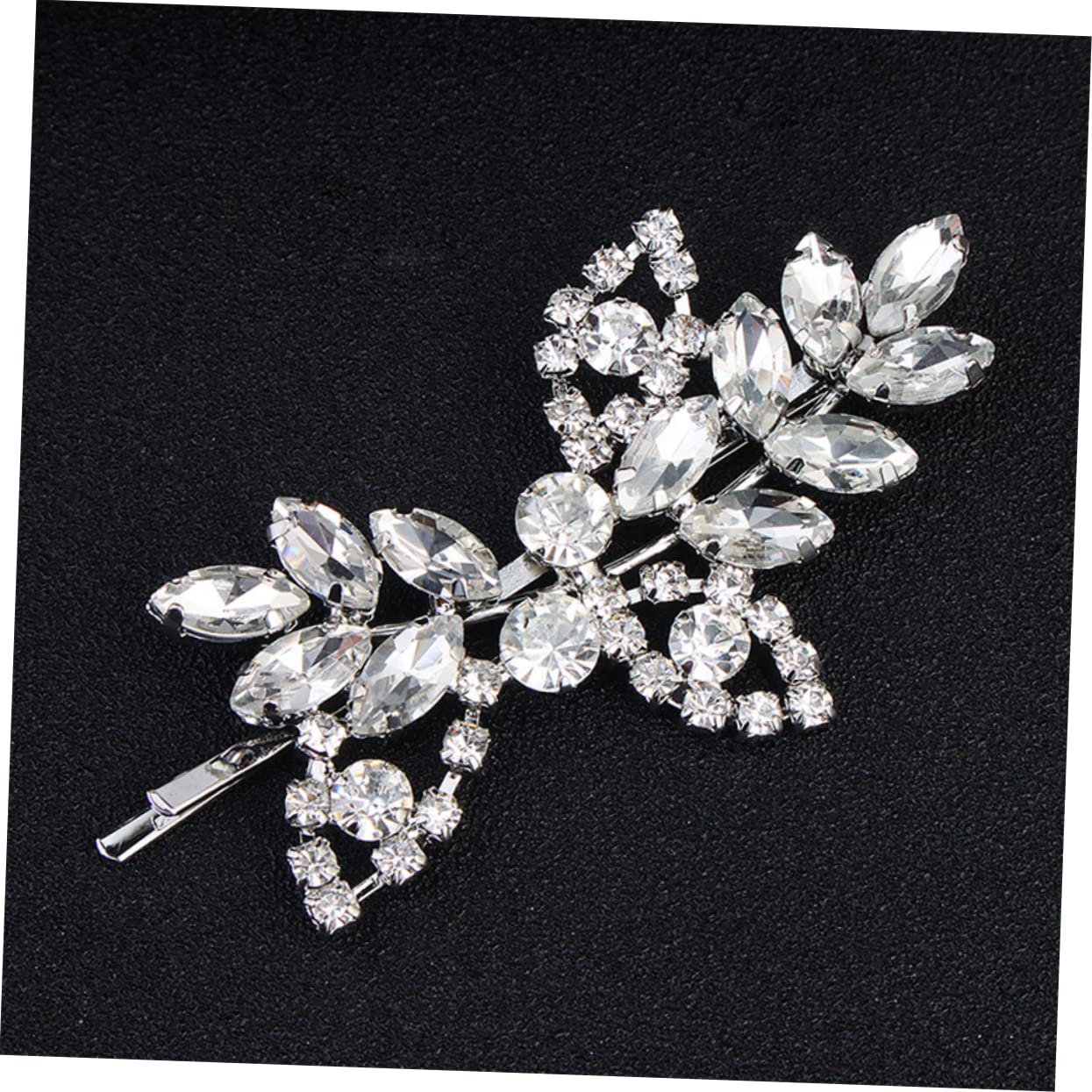 Didiseaon Juego De 3 Horquillas Con Diamantes De Imitación Para Boda Con Flores De Cristal Para Novia Decoración Para El Cabello 2 Unidades X 3